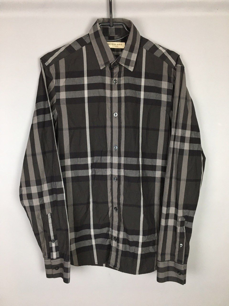 Burberry Burberry London Dark Nova Check Cotton Shirt Size US S / EU 44-46 / 1 - 1 Thumbnail