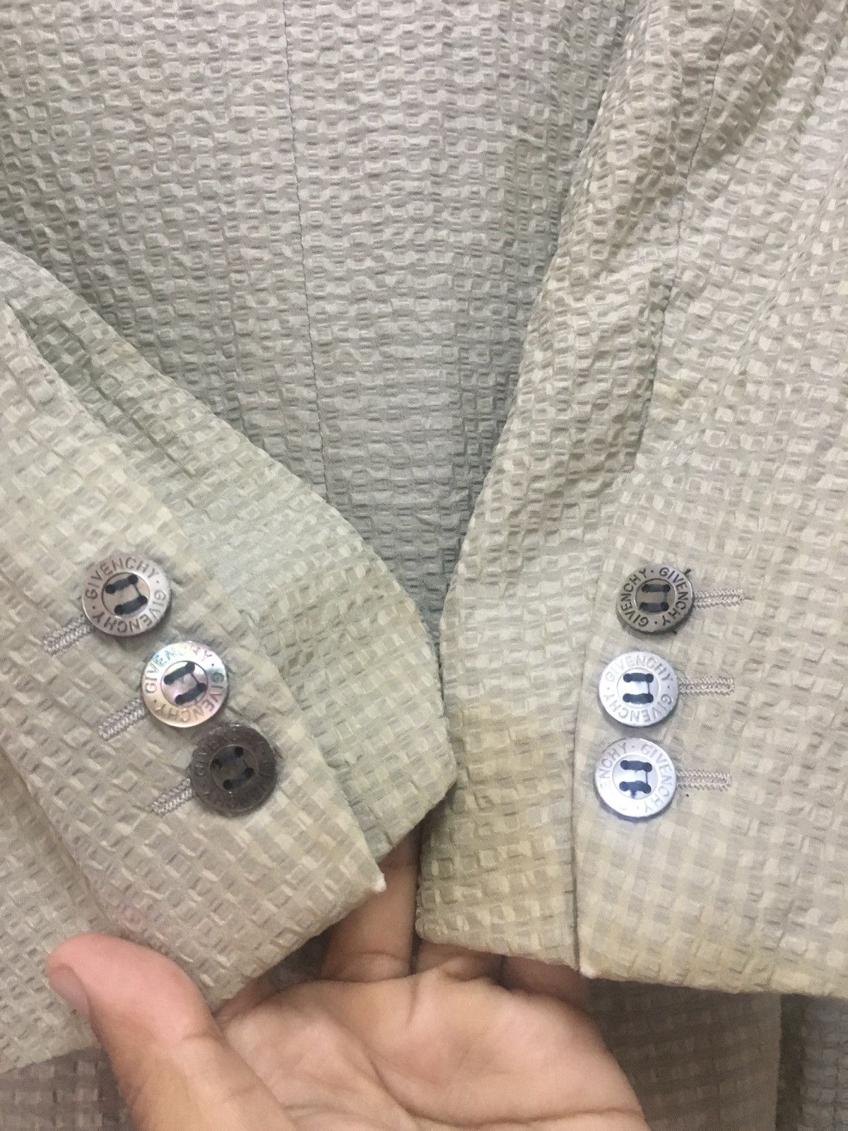 Givenchy × Vintage Vintage Givenchy Blazer Coat Jacket Casual Size 42S - 3 Thumbnail