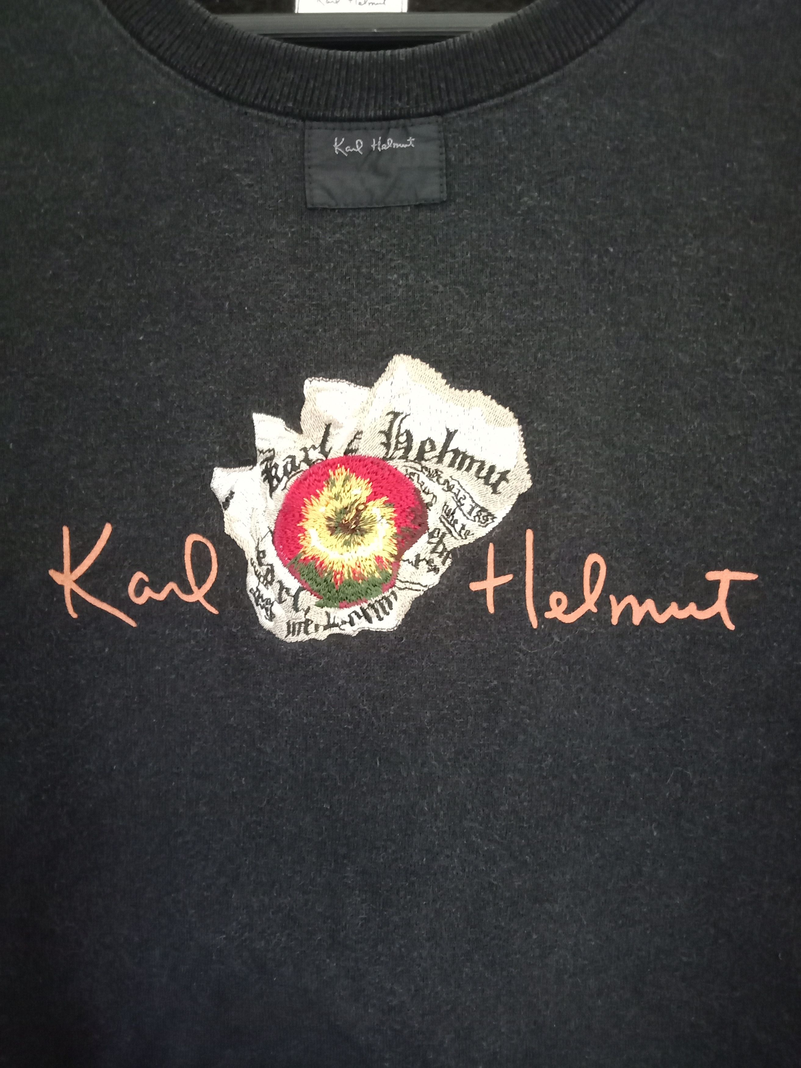 Karl Helmut Vintage Karl Helmut Sweatshirt Spellout Designer Sweater Size US L / EU 52-54 / 3 - 4 Thumbnail