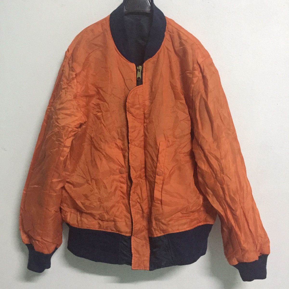 Japanese Brand Bomber Jacket 2 Colour & 2 Side Use Size US L / EU 52-54 / 3 - 7 Thumbnail