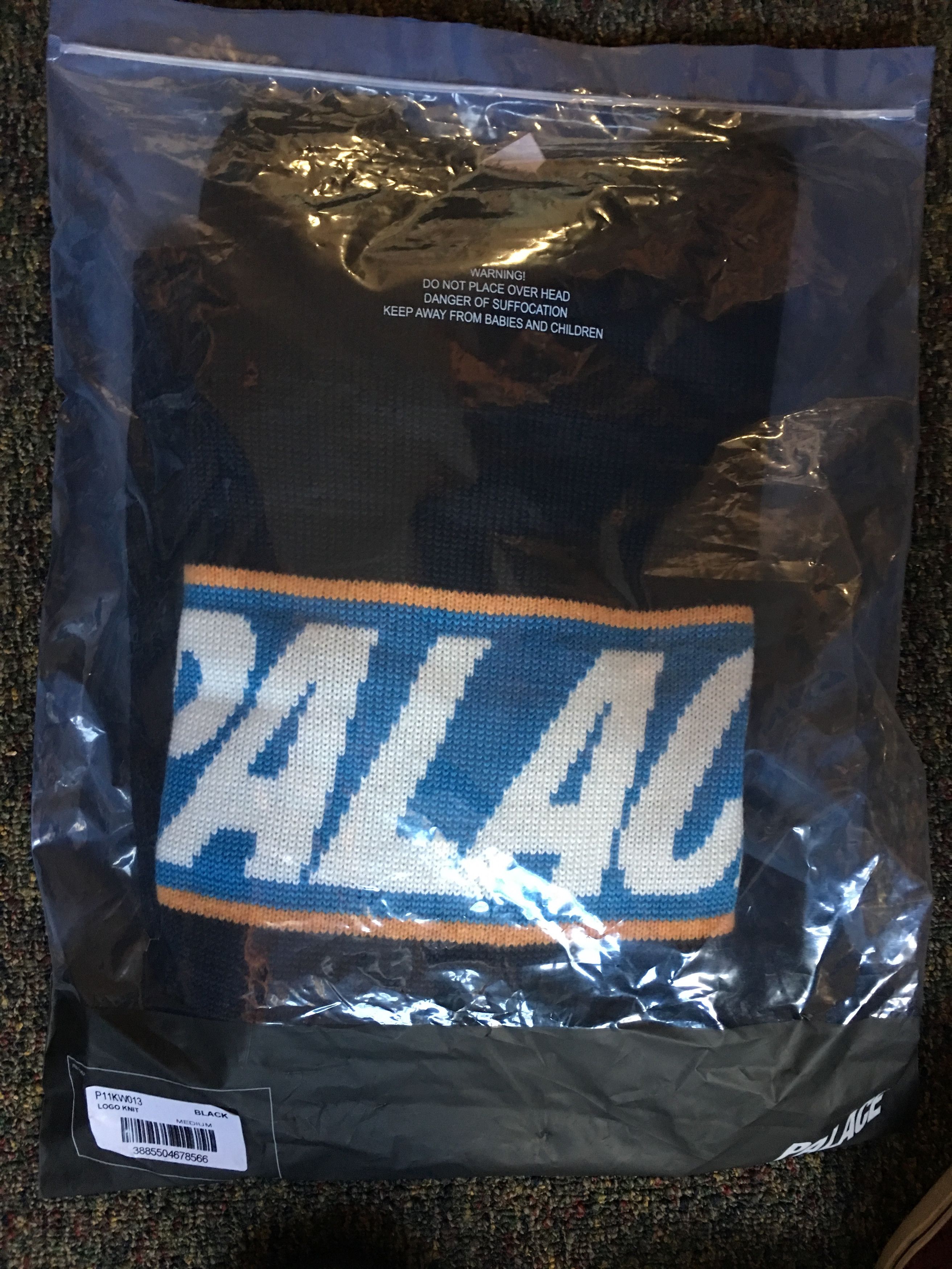 Palace Palace Vesuvio Knit Blue size Medium | Grailed