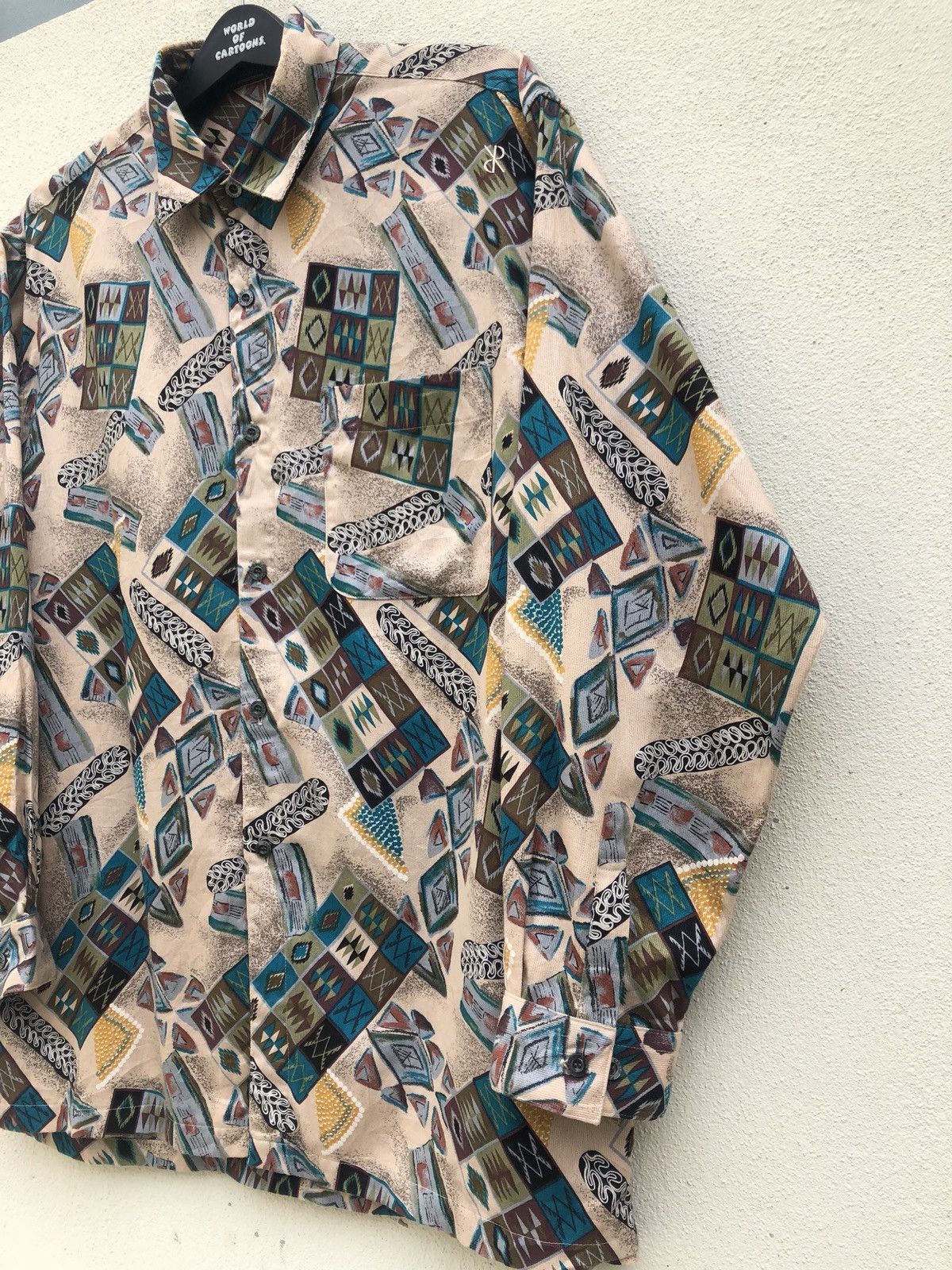 Carlo Palazzi CARLO PALAZZI Ethnic Native Tribe Long Sleeve Shirt Size US L / EU 52-54 / 3 - 4 Thumbnail
