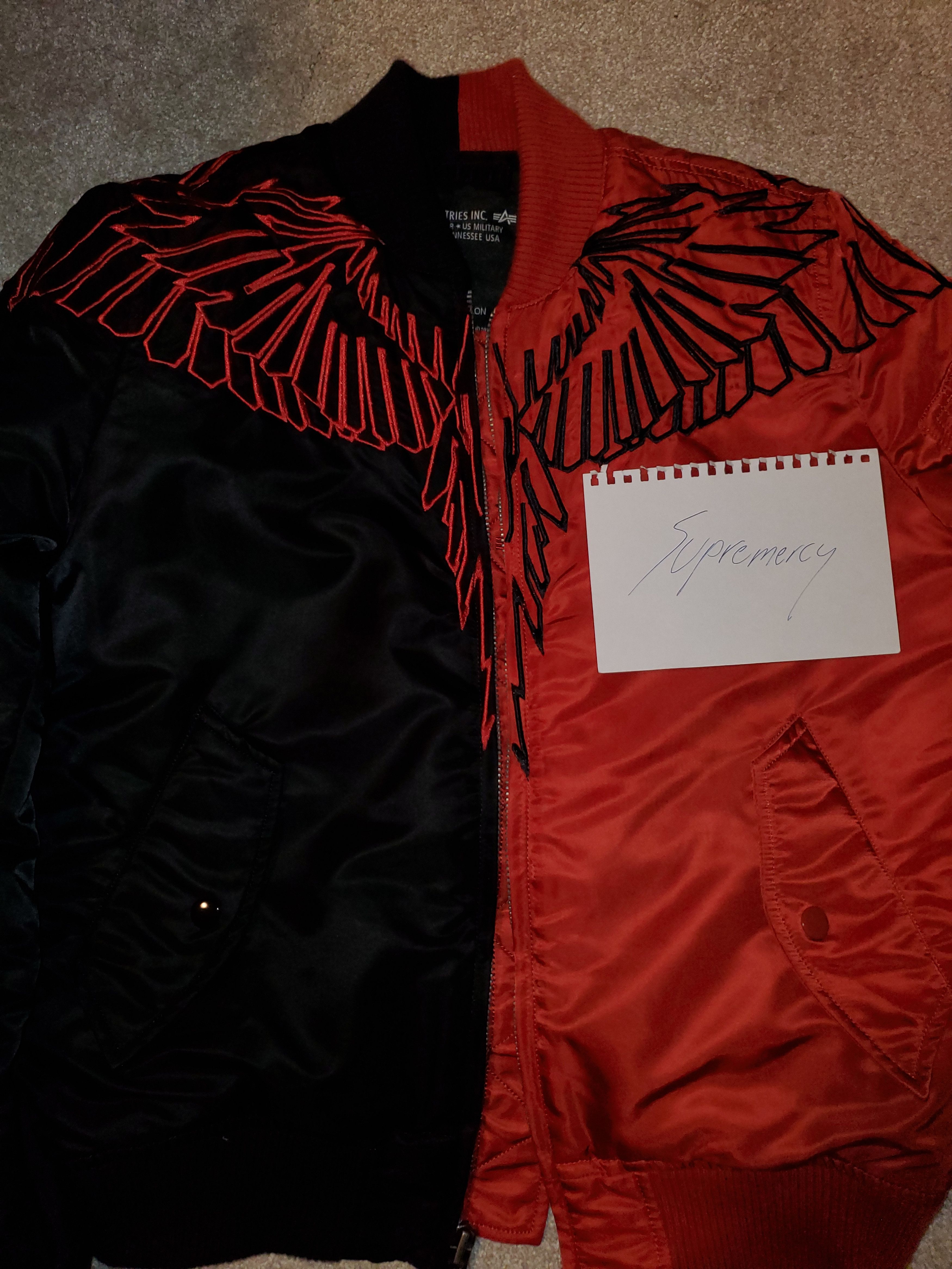 Marcelo Burlon Marcelo Burlon Alpha Industries Wings Bomber Jacket