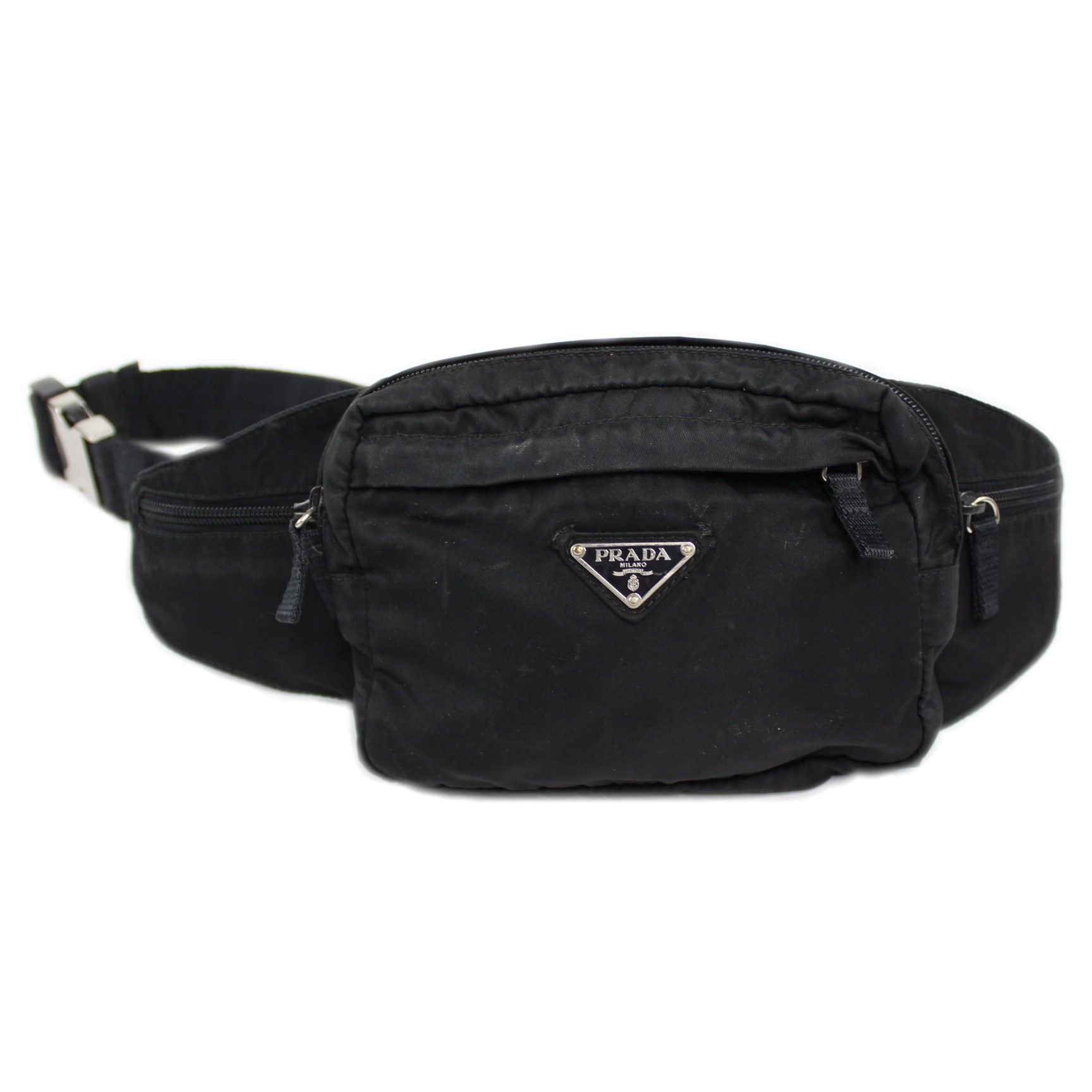Prada Vintage Prada Nylon Fanny Waist Pack Bum Bag Black Grailed
