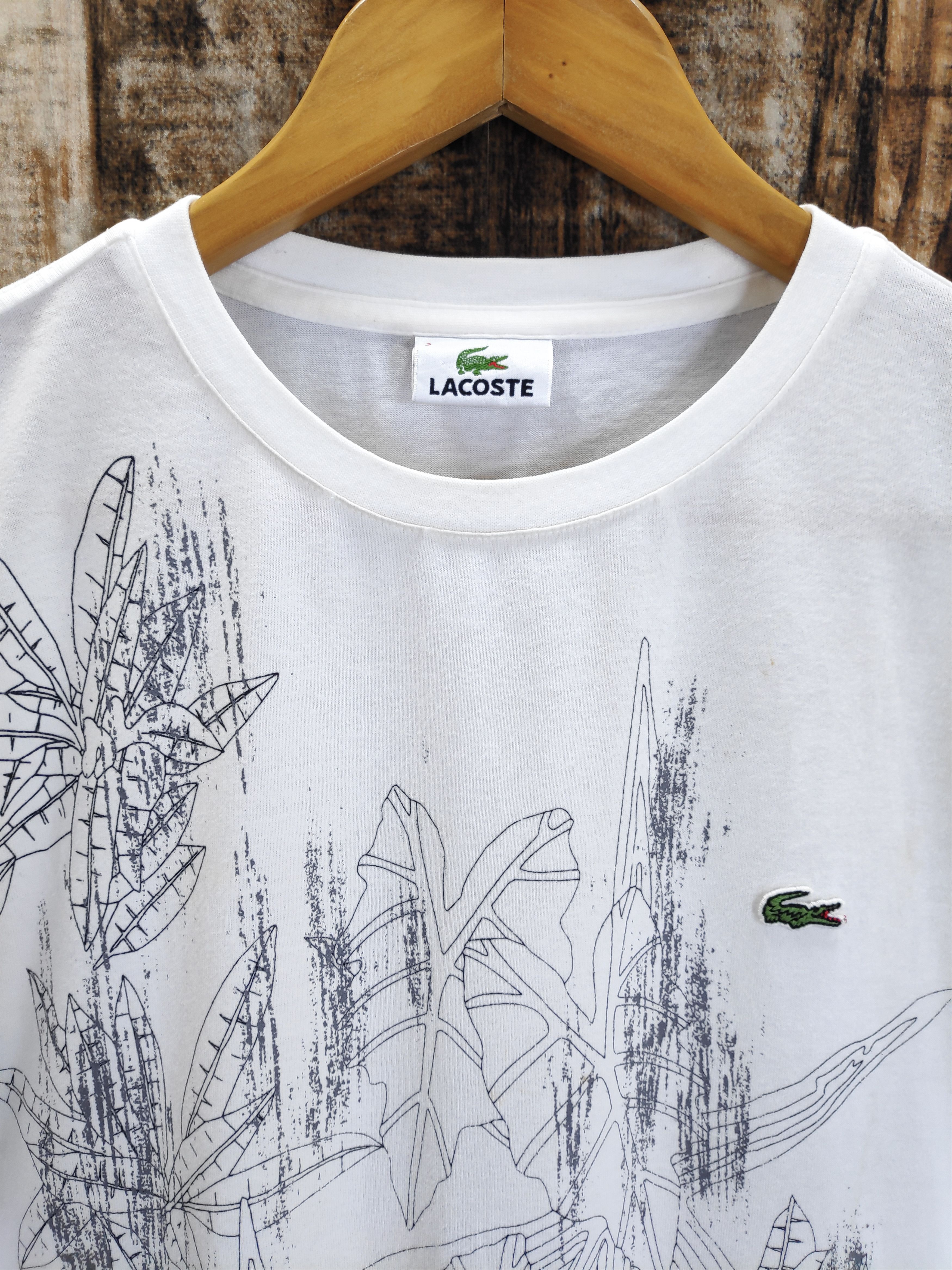 Lacoste × Vintage Lacoste Pop Art Leaves Shirt Style 90s Lacoste Paris Size US M / EU 48-50 / 2 - 4 Thumbnail
