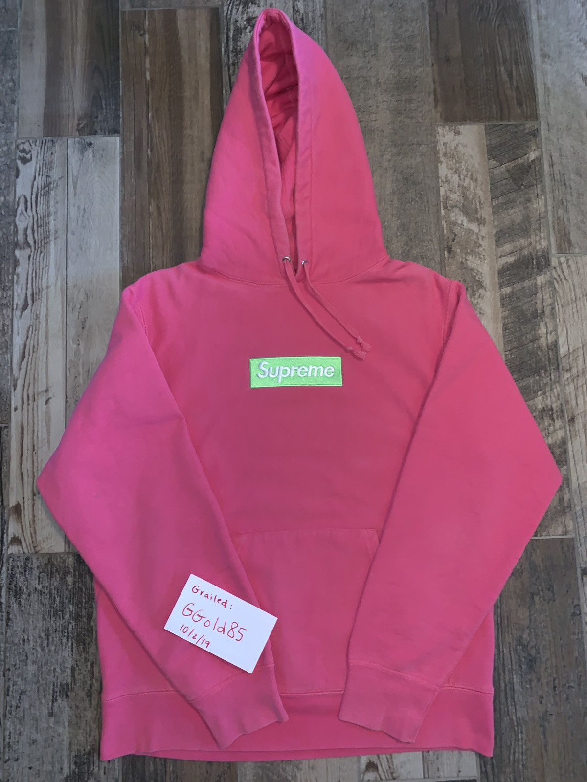 Supreme Box Logo Hooded Sweatshirt (FW17) Magenta