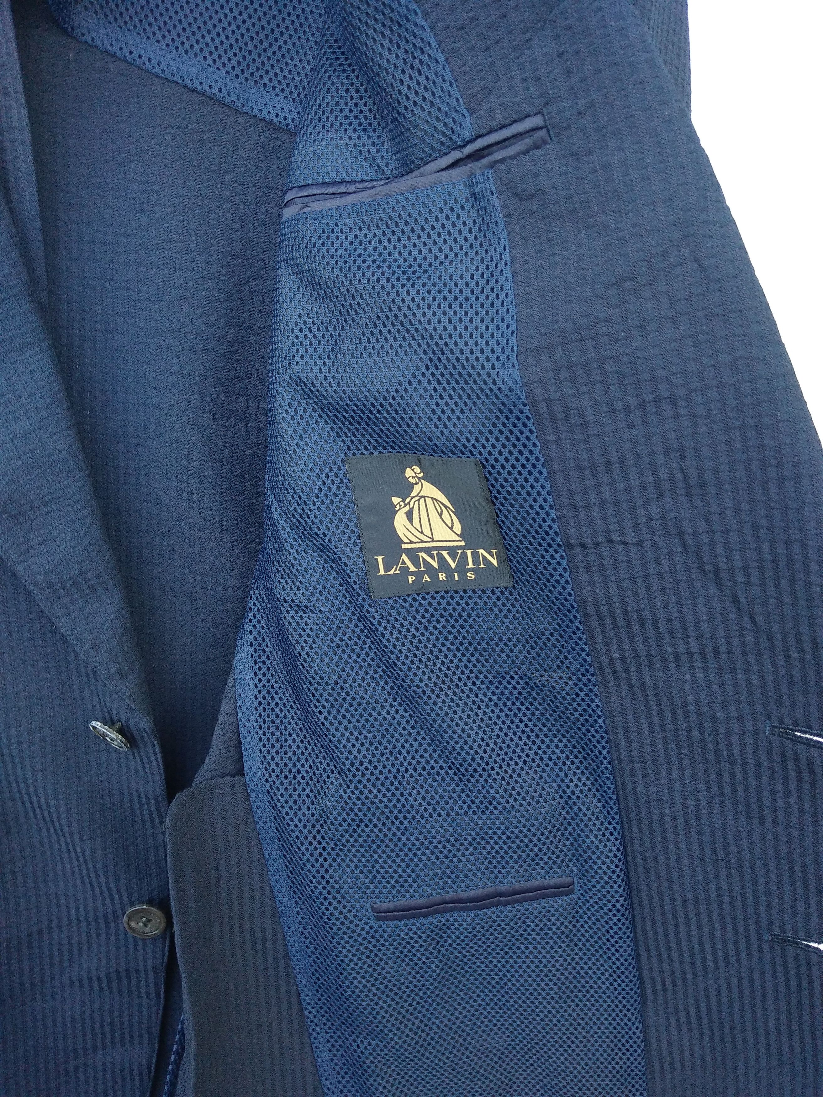Lanvin × Vintage Lanvin Blazer Coat Jacket Armpit 22"x31" Size 52S - 13 Thumbnail