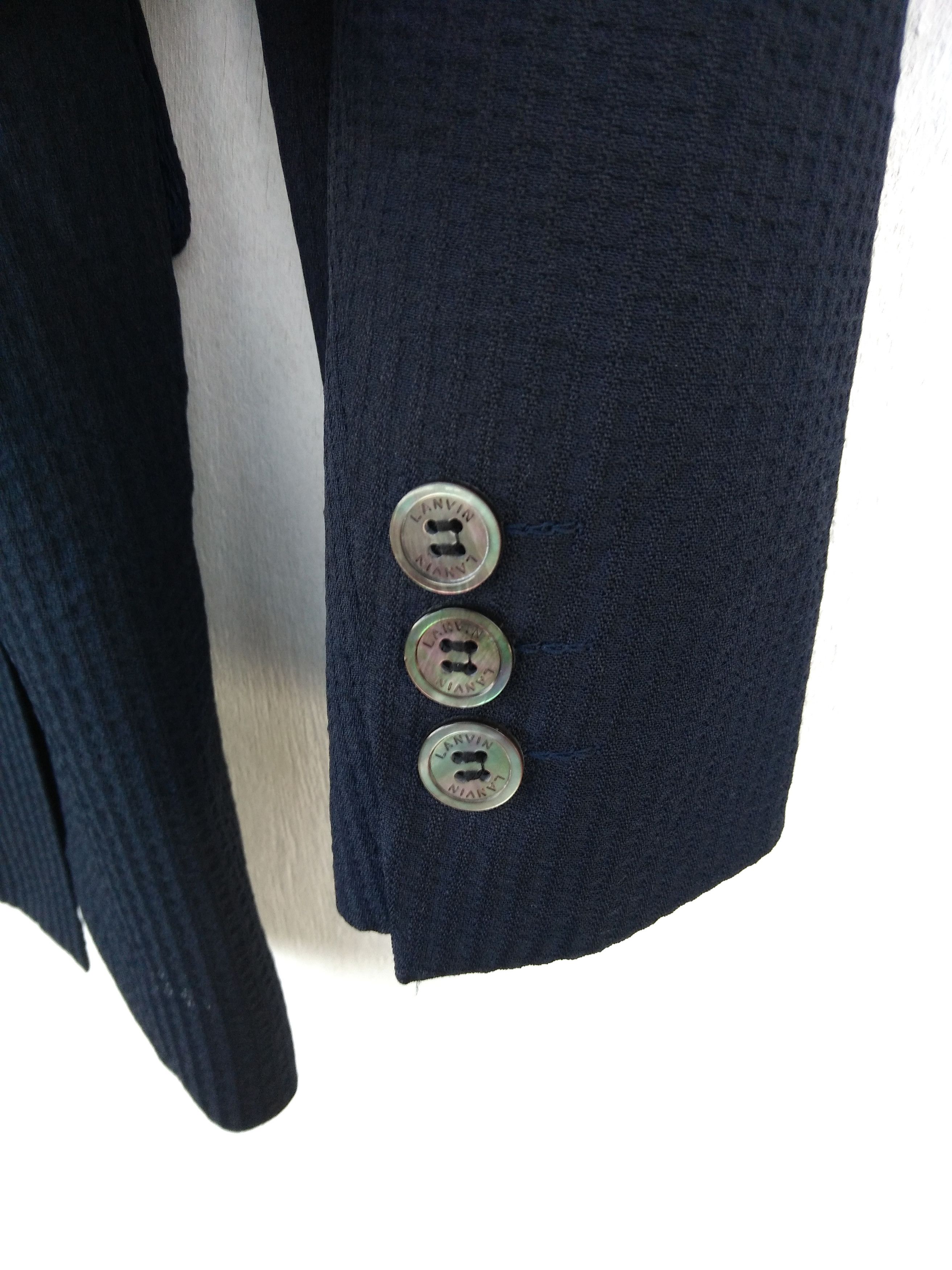 Lanvin × Vintage Lanvin Blazer Coat Jacket Armpit 22"x31" Size 52S - 10 Thumbnail
