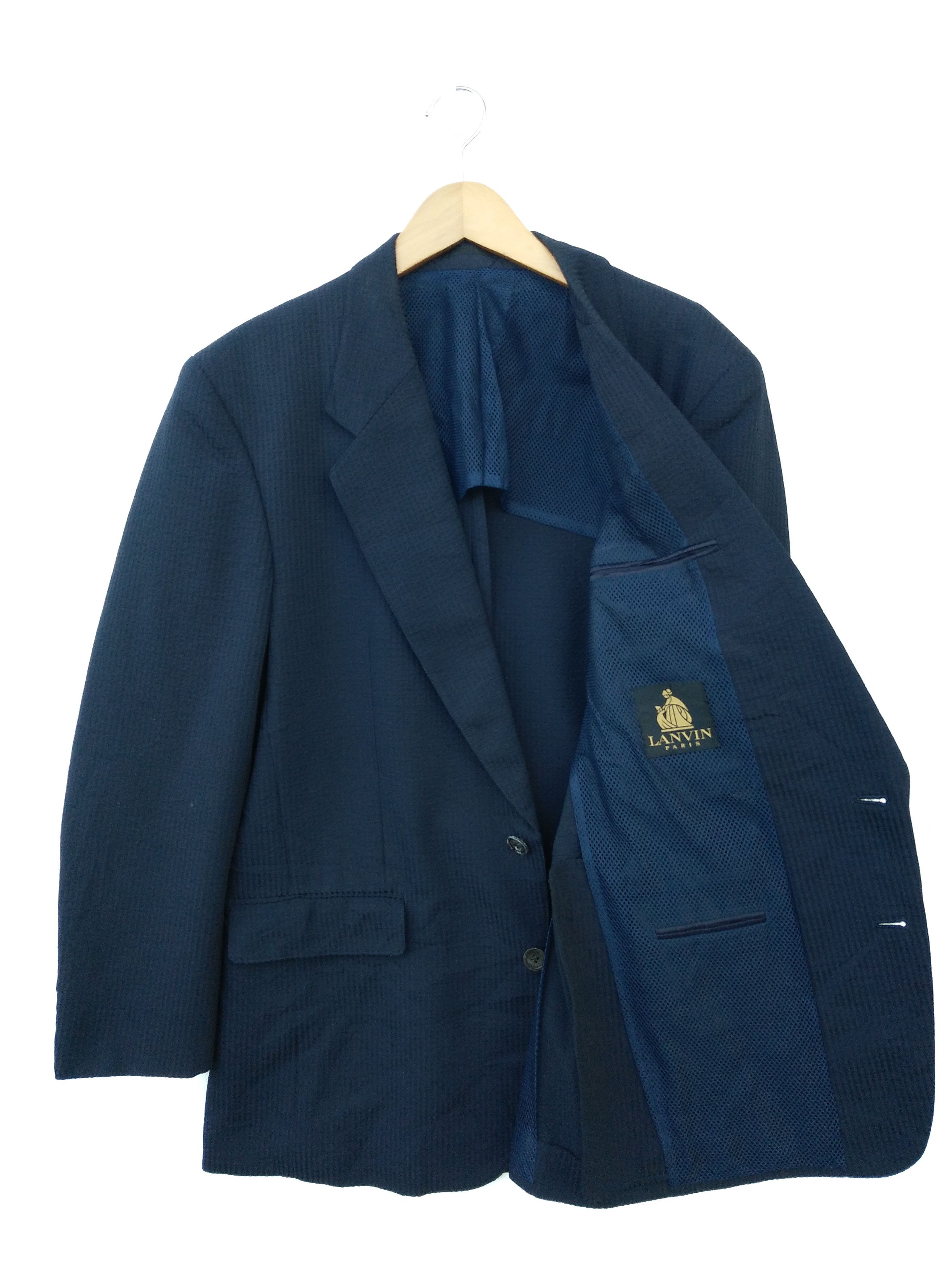 Lanvin × Vintage Lanvin Blazer Coat Jacket Armpit 22"x31" Size 52S - 3 Thumbnail
