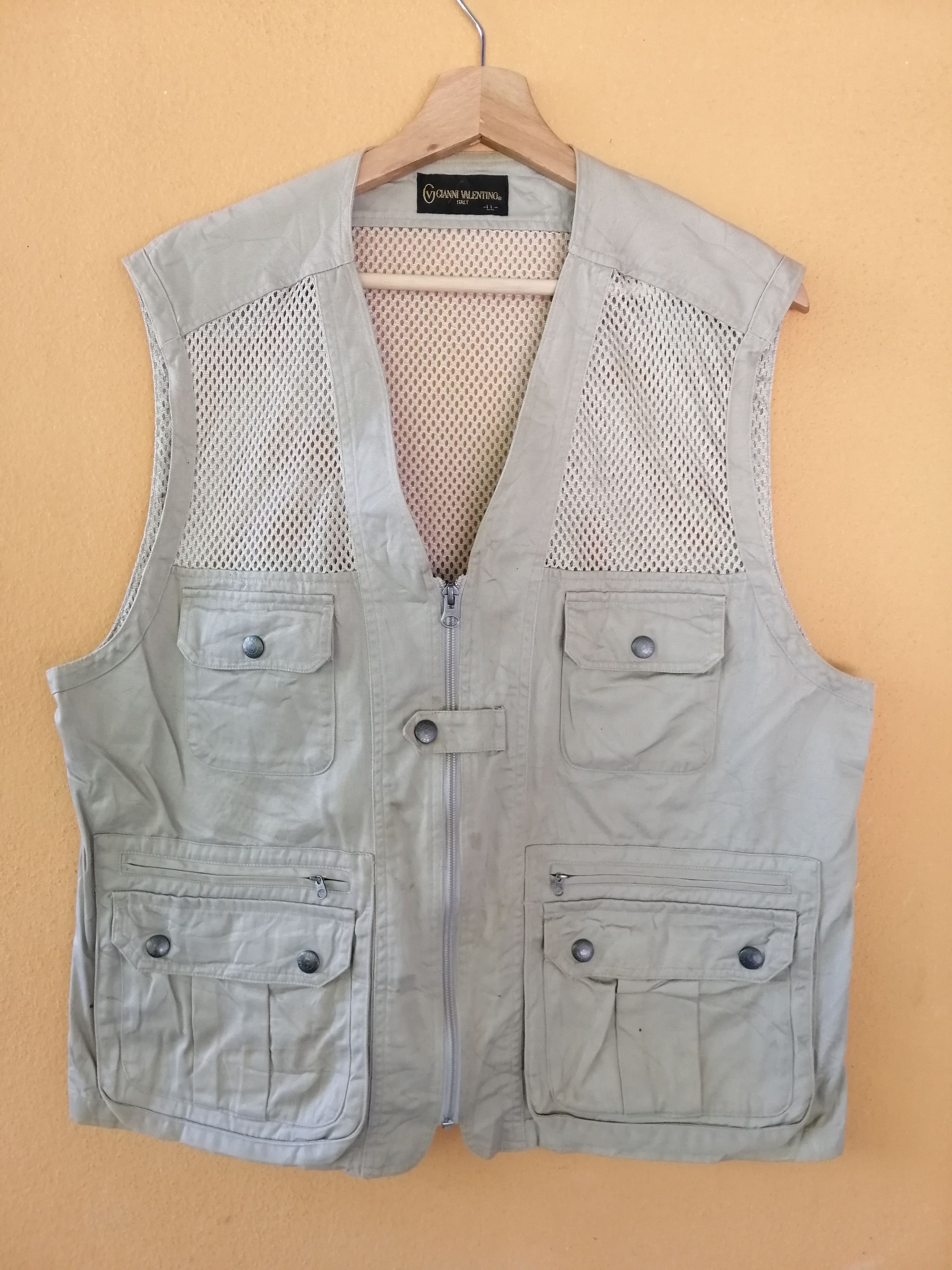 Vintage Gianni Valentino Utility Pocket Vest Jacket