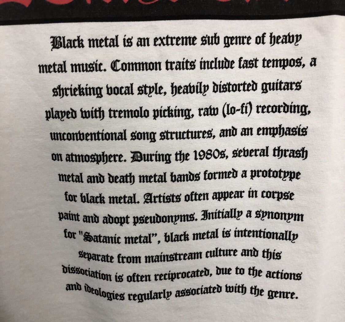 Pleasures Pleasures Black Metal Tee Size US M / EU 48-50 / 2 - 2 Thumbnail