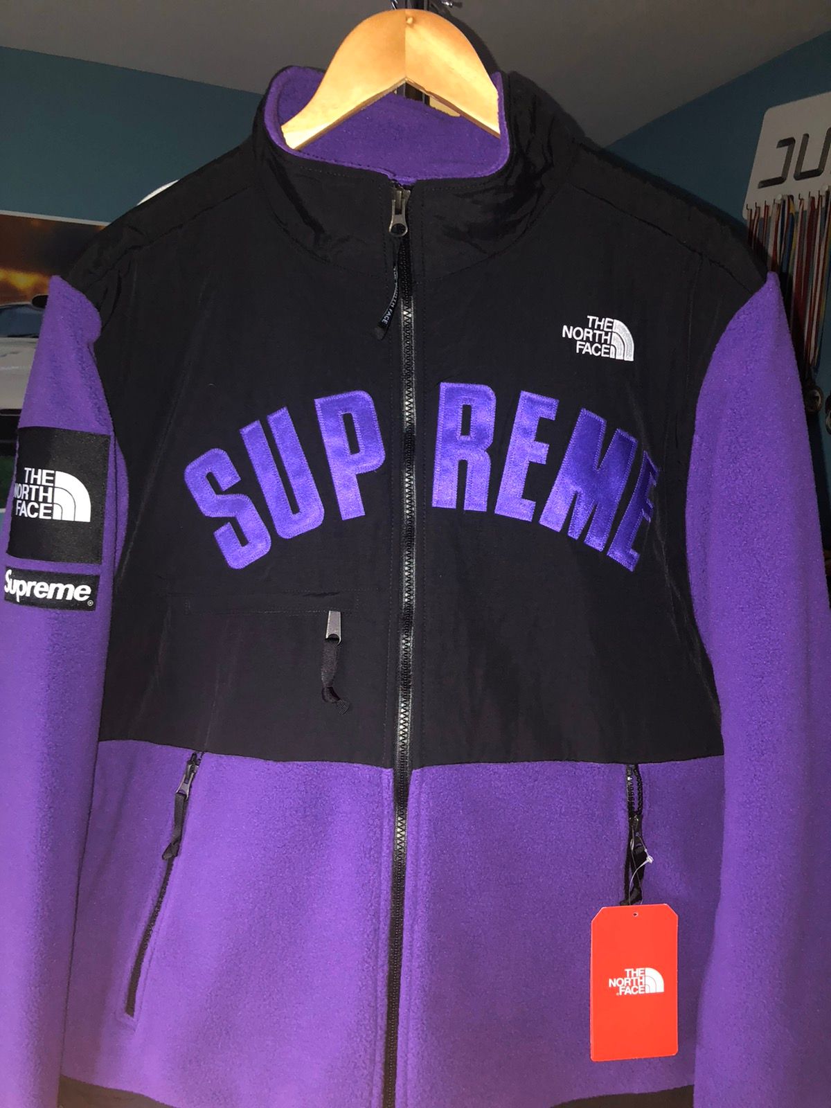 Supreme Supreme x The North Face Purple Arc Logo Denali Fleece 