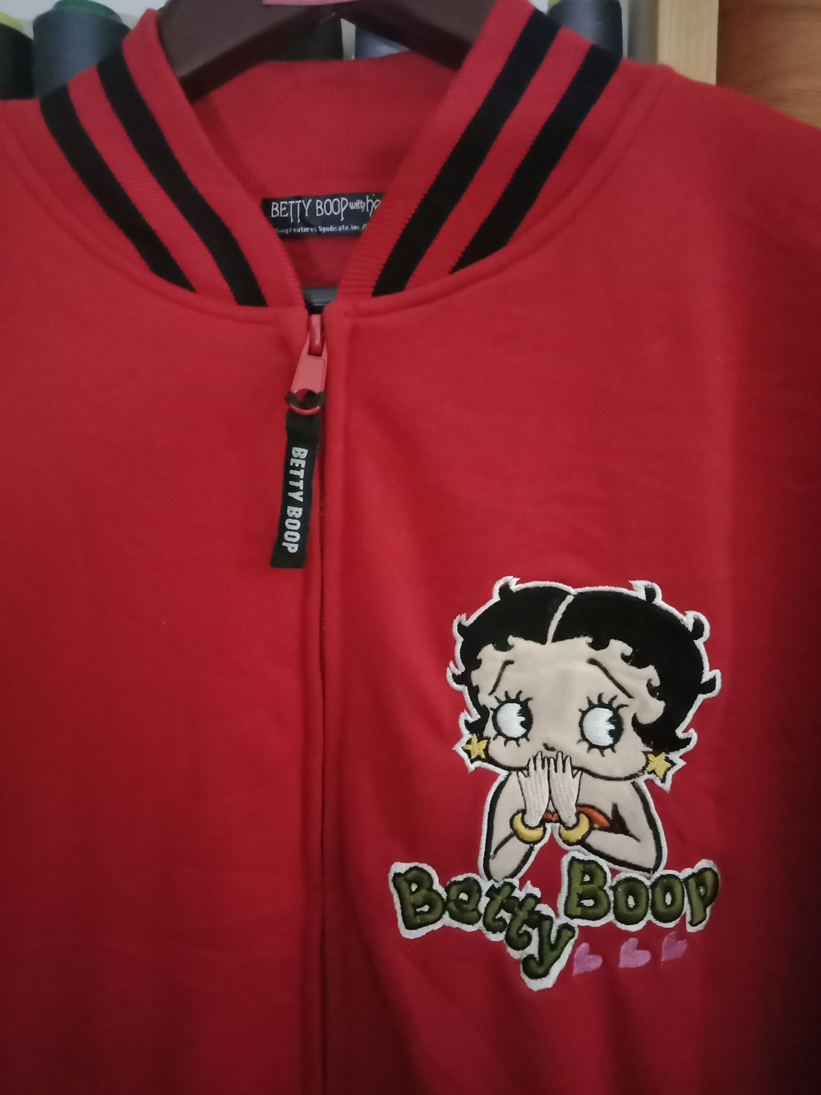 Cartoon Network BETTY BOOP Sweatshirt Big Logo Zipper Down M-L Size Size US M / EU 48-50 / 2 - 2 Thumbnail