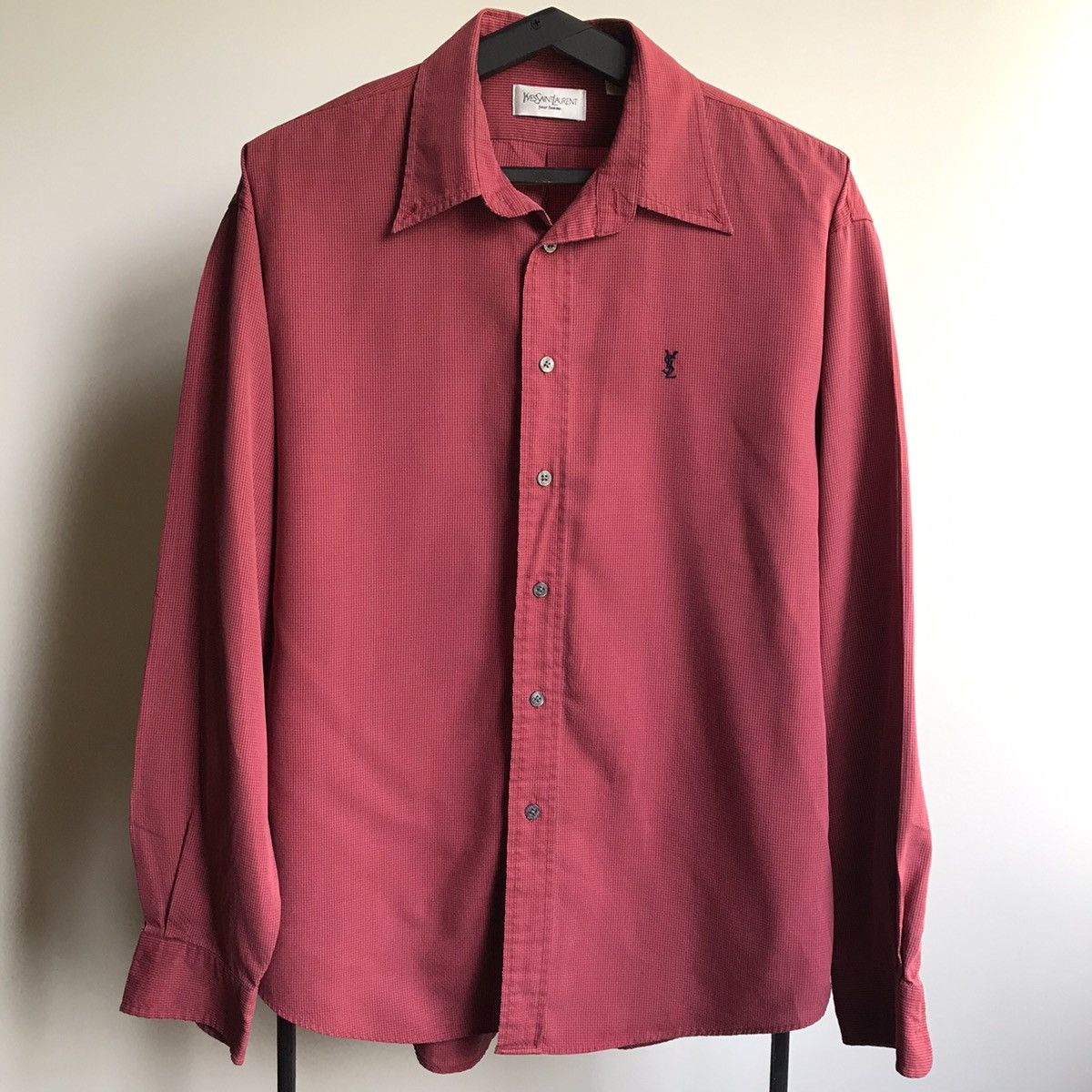 Saint Laurent Paris Men’s YSL Yves Saint Laurent Red Shirt - size L ...