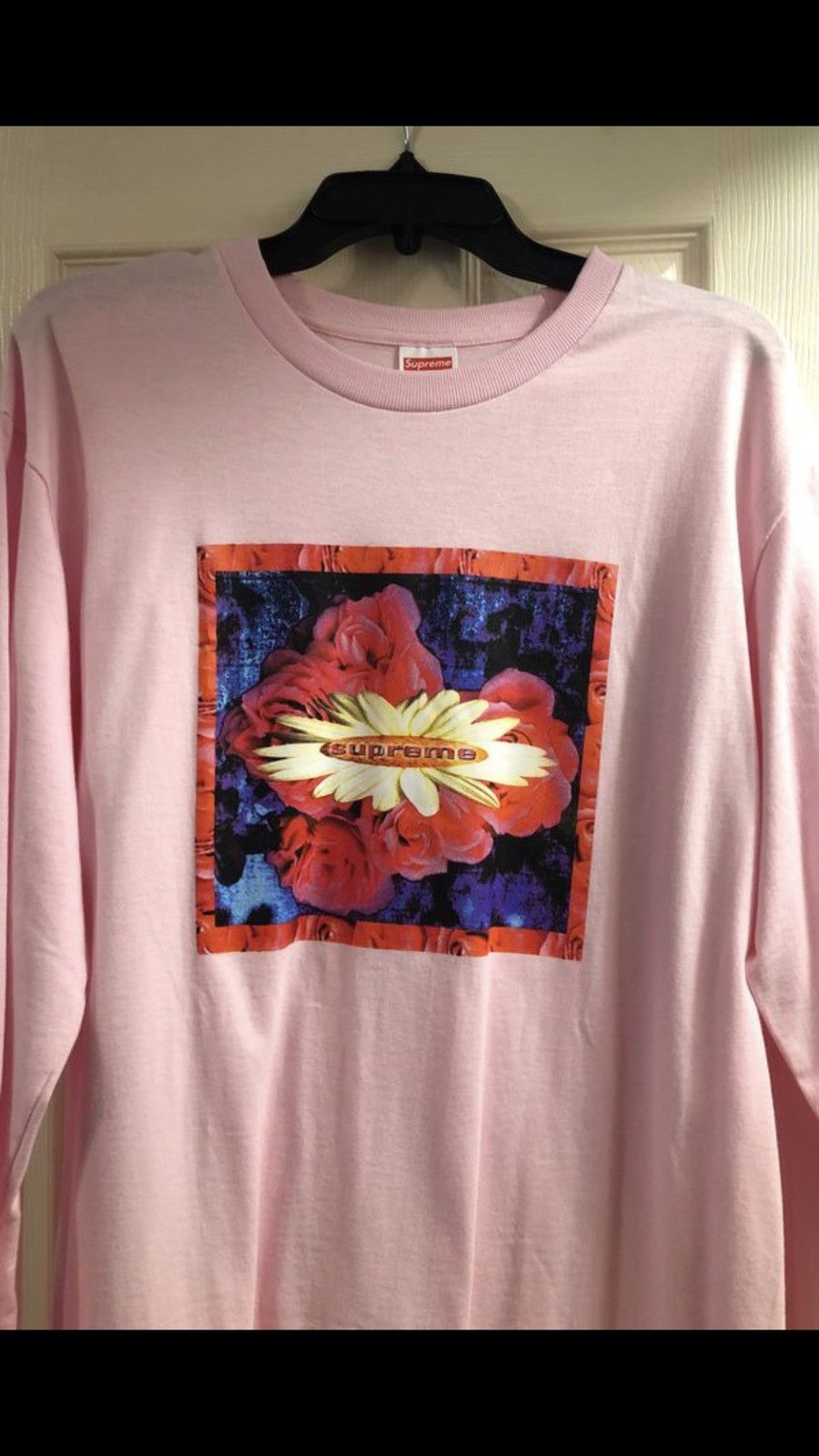 Supreme pink long store sleeve