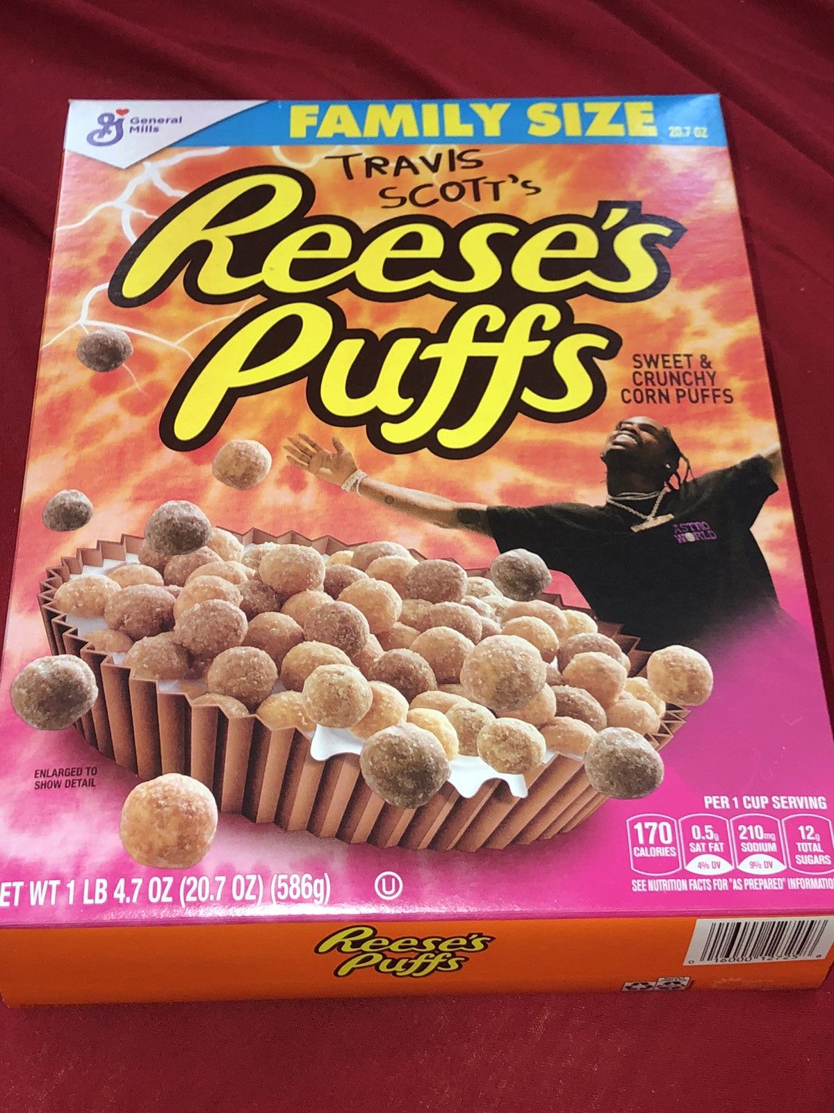 Travis Scott Travis Scott Reese’s Puffs Family Size [Limited Edition ...