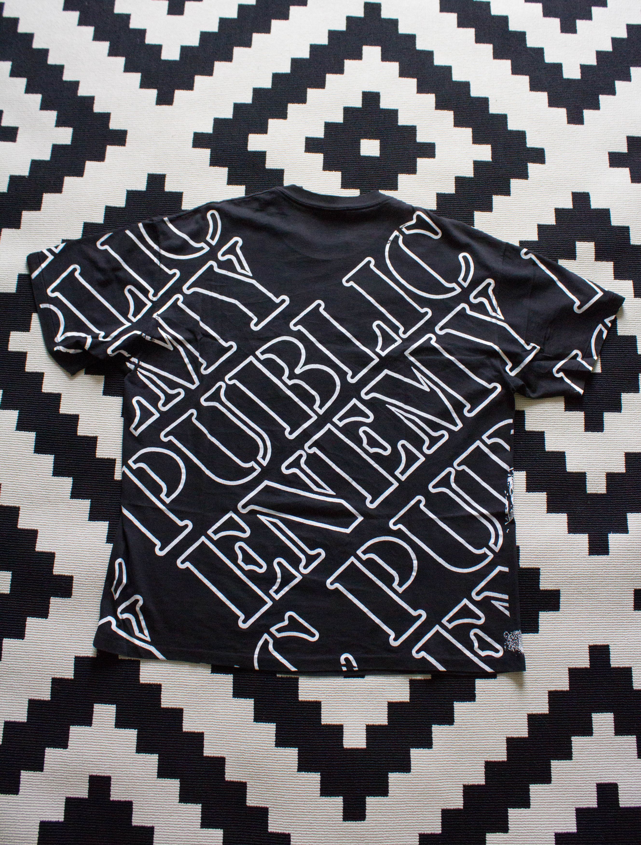 Vintage 90´s Public Enemy All Over Print Rap Tee Short Sleeve T Shirts