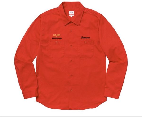 Supreme DSWT Supreme Honda Fox Racing Work Shirt | Grailed