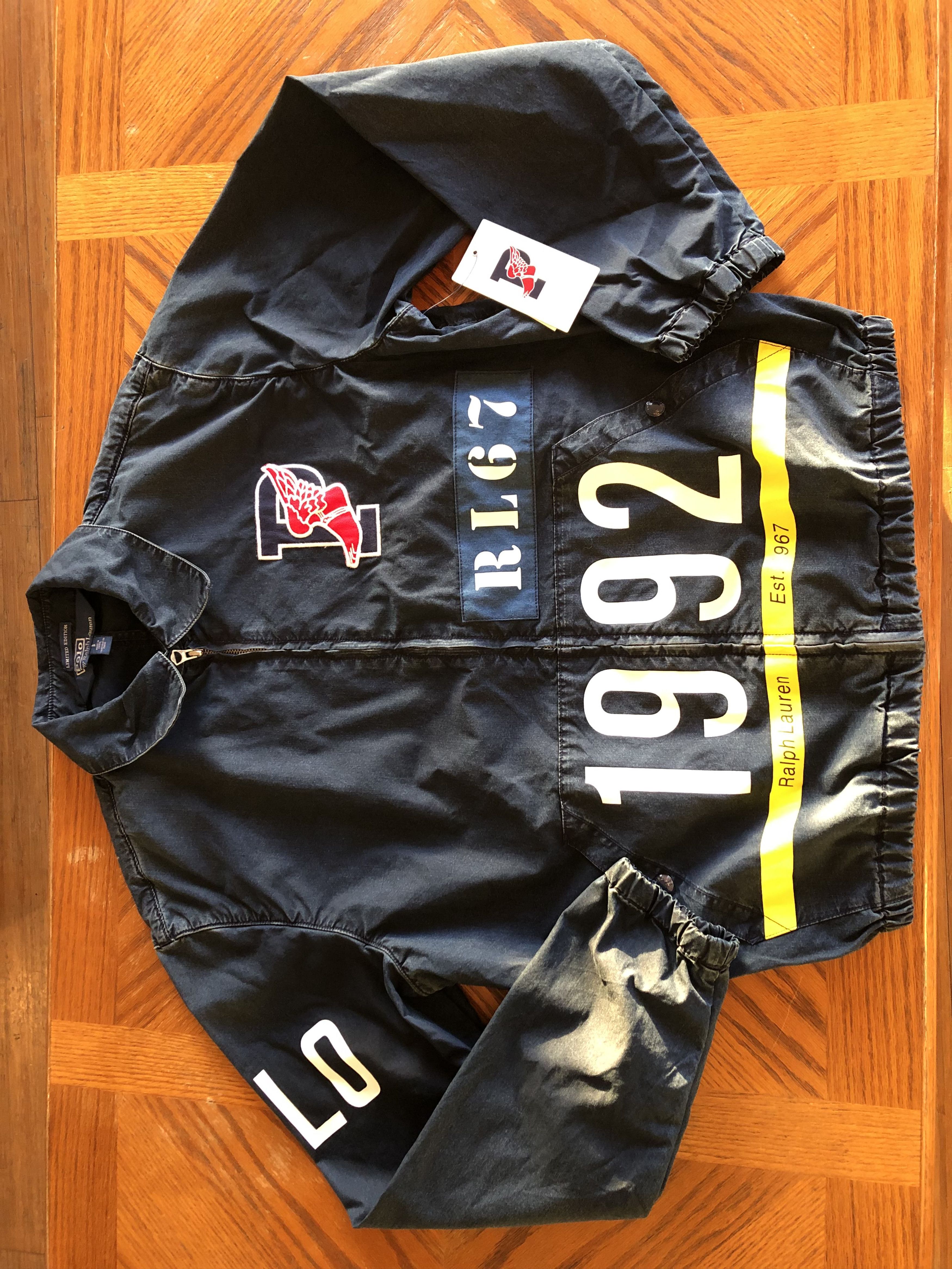 Polo Ralph Lauren Indigo Stadium 1992 P-Wing Denim Jacket SMALL | Grailed