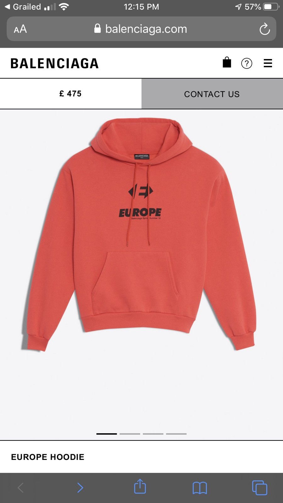 Balenciaga europa hoodie store