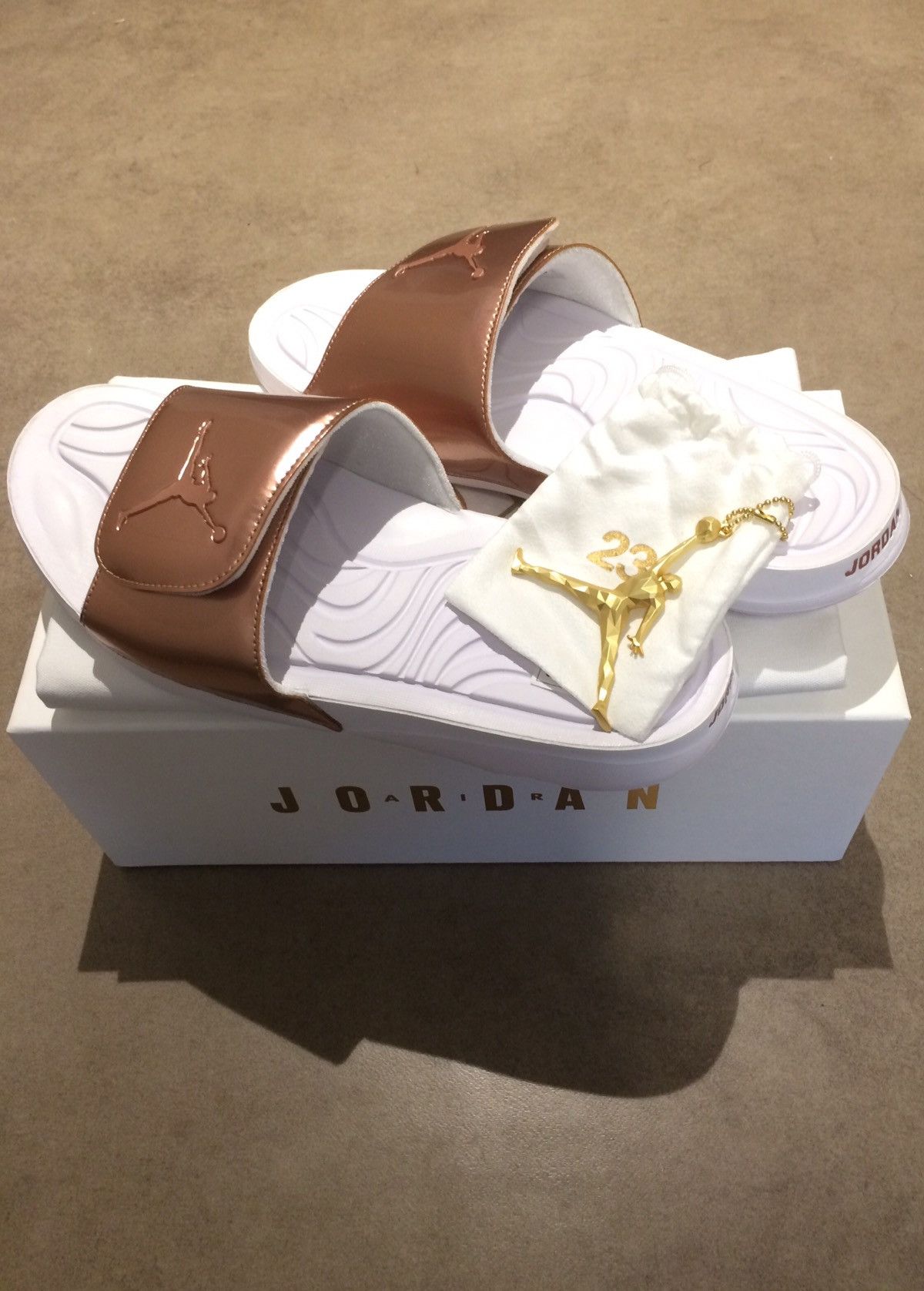 Jordan Brand Air Jordan Hydro 5 Pinnacle Slides Bronze Grailed