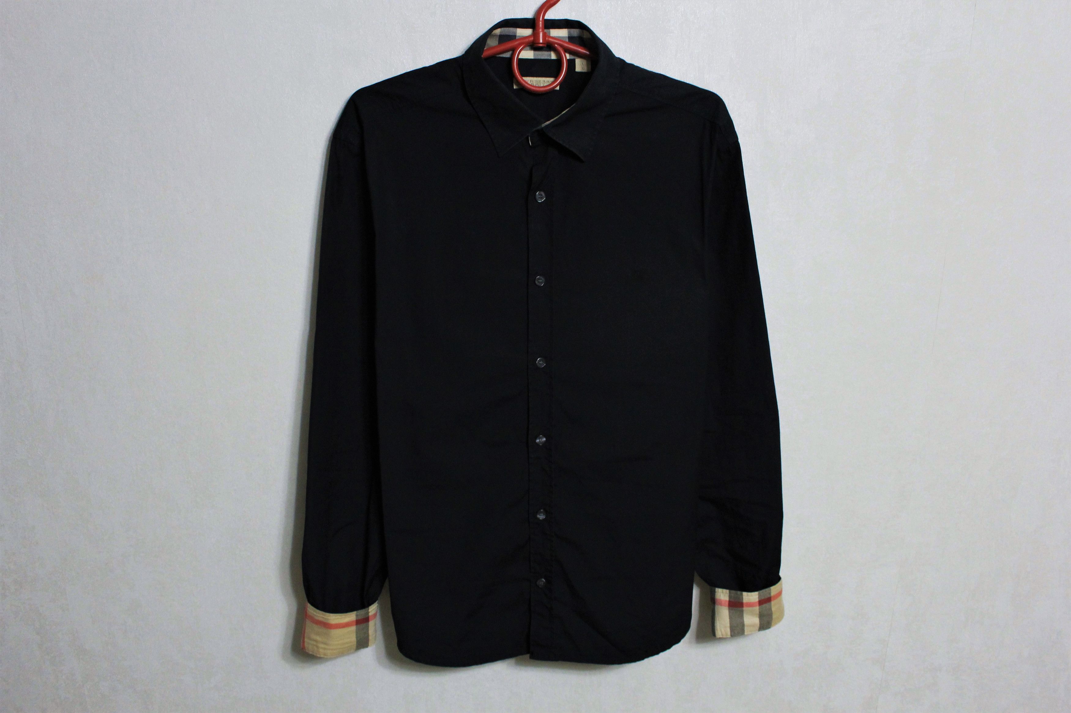 Burberry Henry Dress Shirt Black deals XL