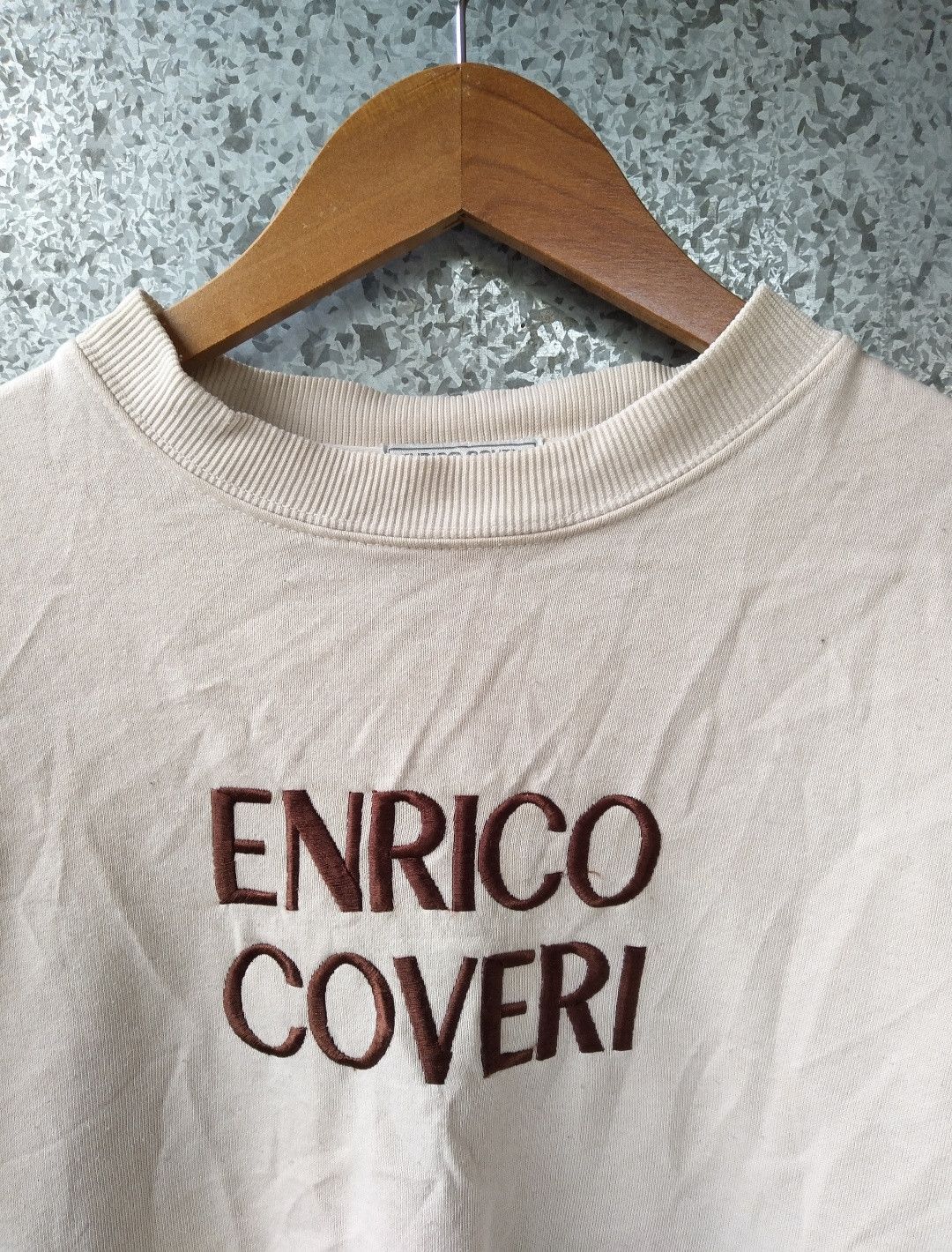 Enrico Coveri 🔥 Vintage Enrico Coveri sweatshirt spell out embroidery Size US M / EU 48-50 / 2 - 2 Thumbnail