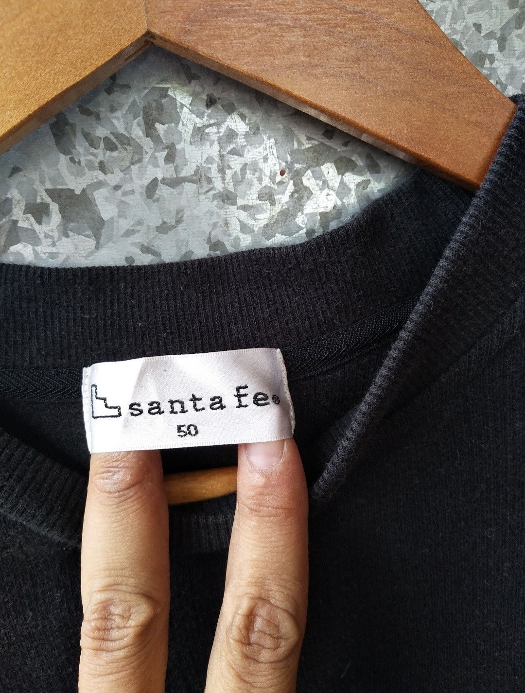 Designer Vintage Santa Fe sweatshirt small logo embroidery Size US L / EU 52-54 / 3 - 4 Thumbnail