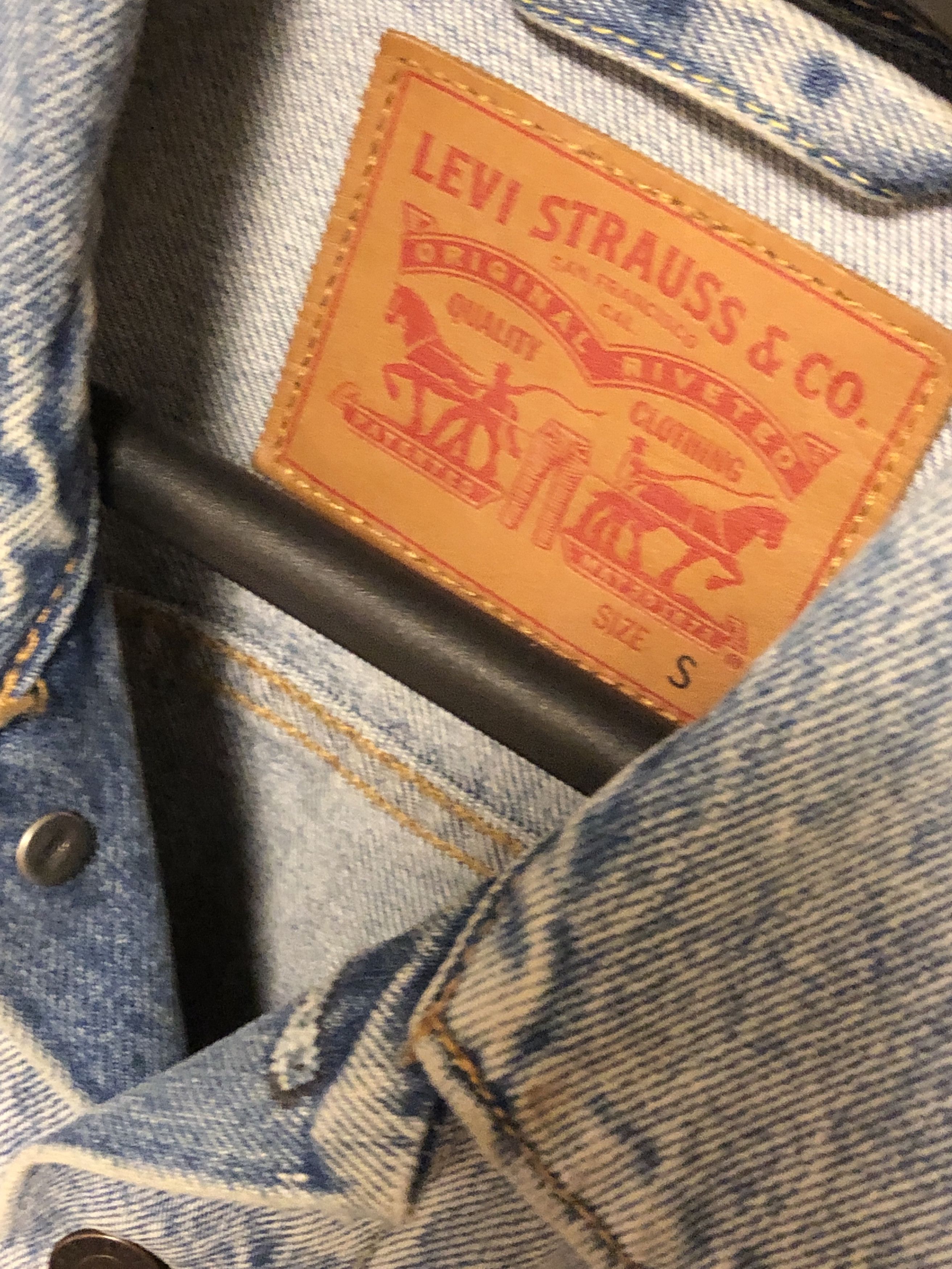 Levi s Levis Premium Rolled Up Dollar Retro Denim Trucker Jacket Grailed