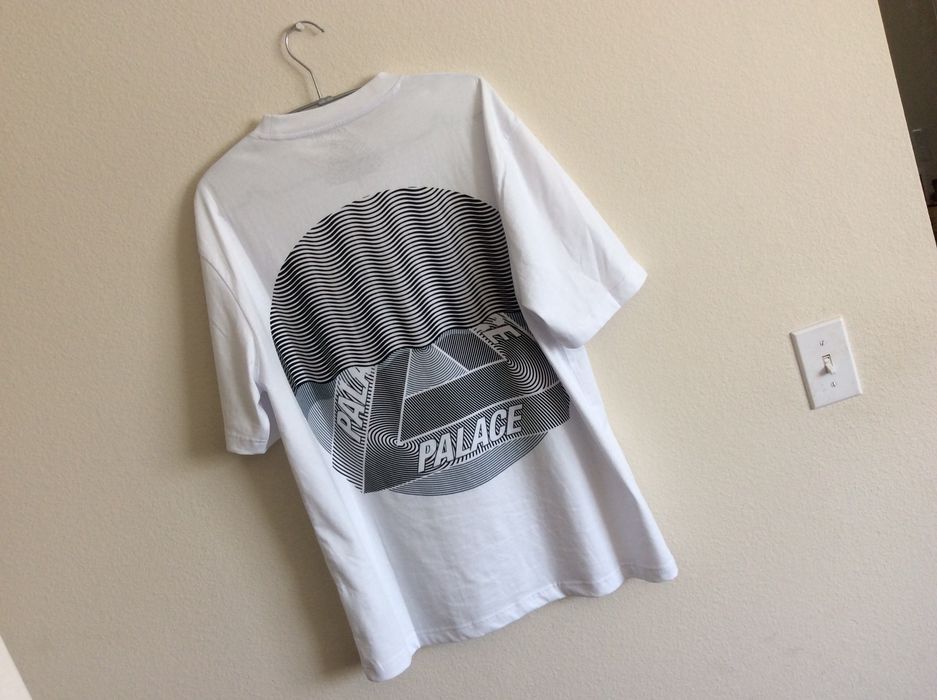 Palace White Tri-Curtain Tee | Grailed