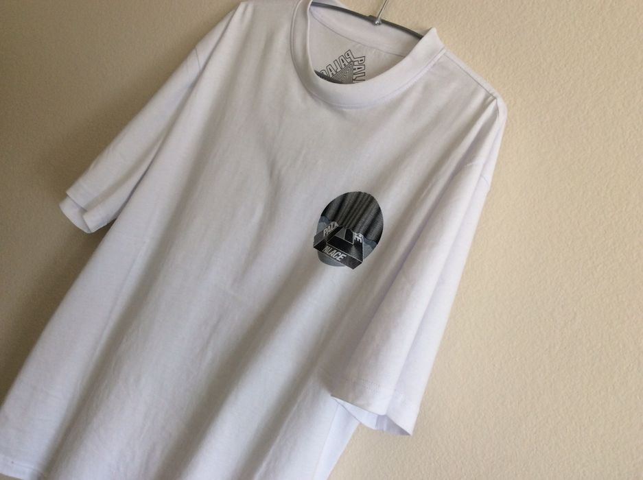 Palace White Tri-Curtain Tee | Grailed