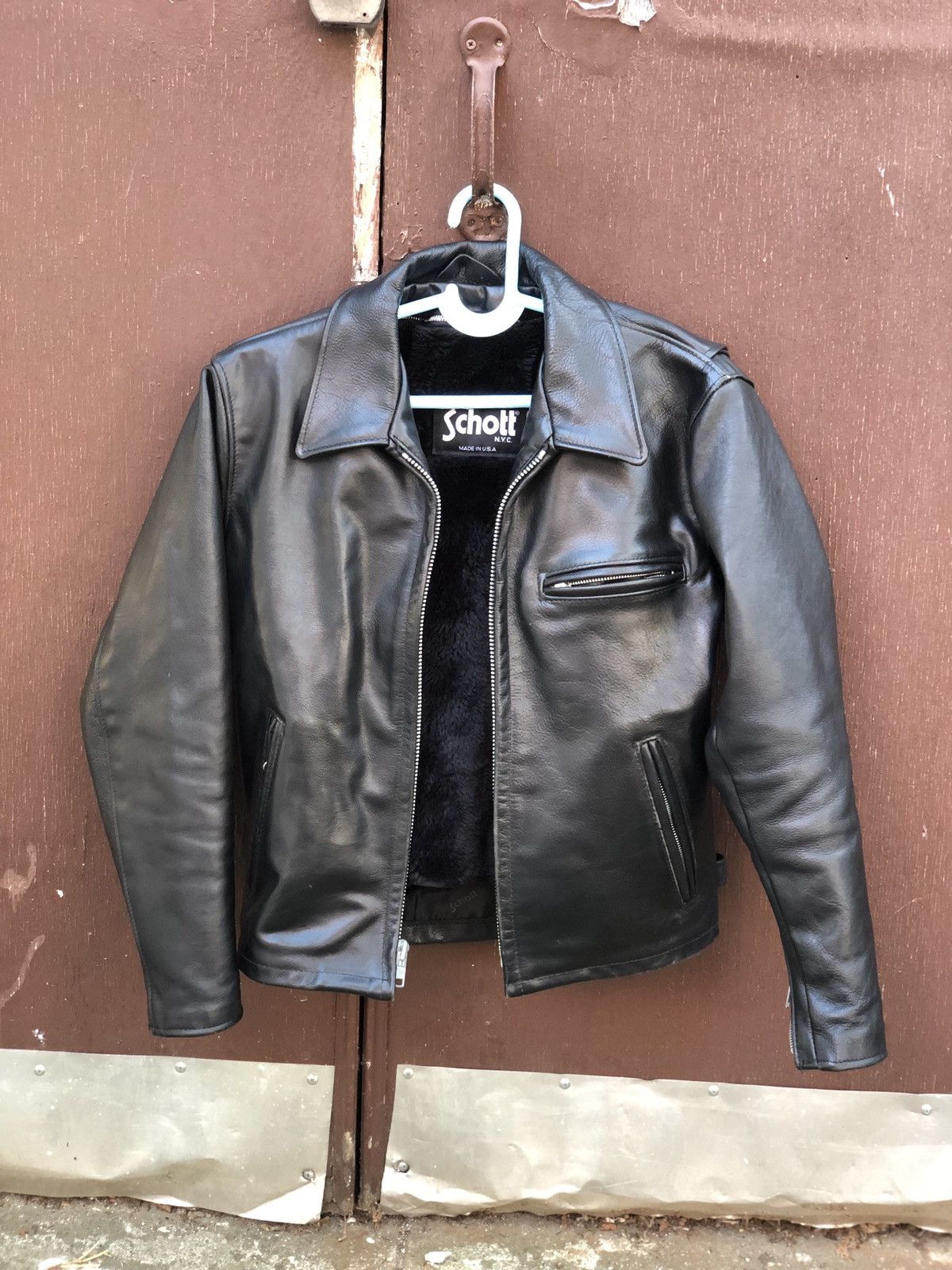 Schott Rare Schott NYC Steerhide Single Rider 642 Sz 36 slim Schott Rare Schott NYC Steerhide Single Rider 642 Sz 36 slim