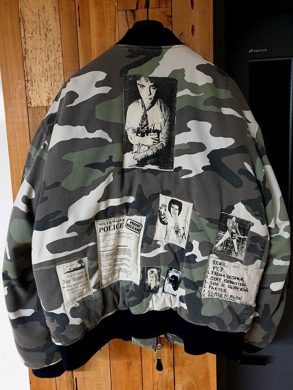 Raf Simons riot riot riot camo MA-1 | Grailed