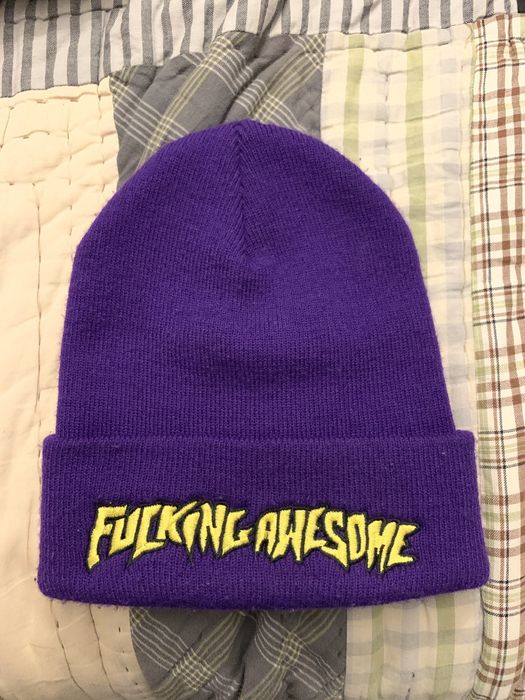 Fucking Awesome Fucking Awesome Outline Logo Beanie | Grailed