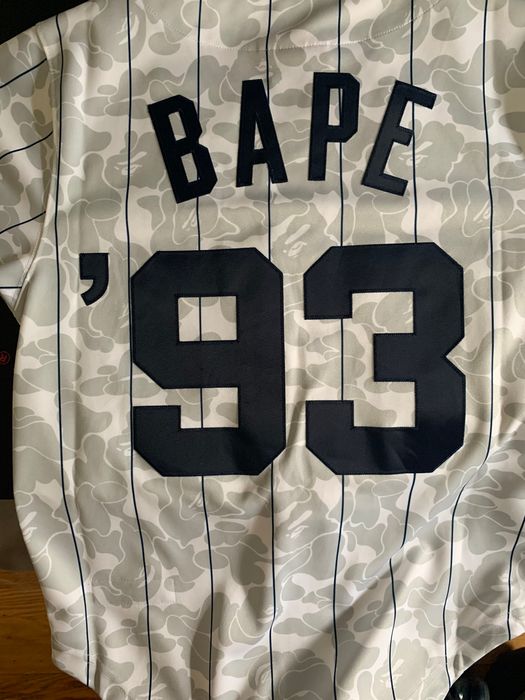 BAPE x Mitchell & Ness Yankees Jacket Blue Men's - FW19 - US