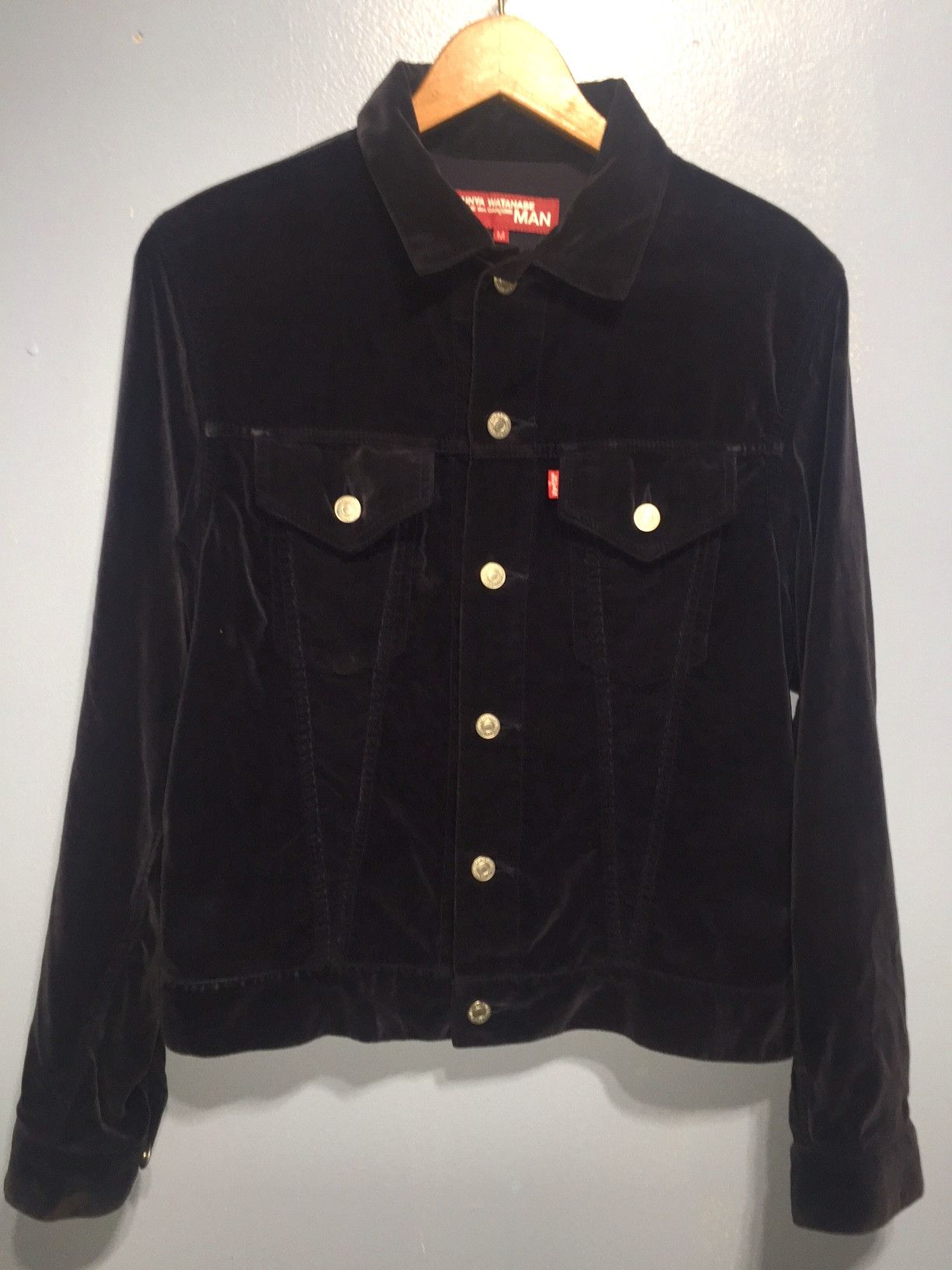 2002 junya watanabe man x levi’s velvet trucker jacket