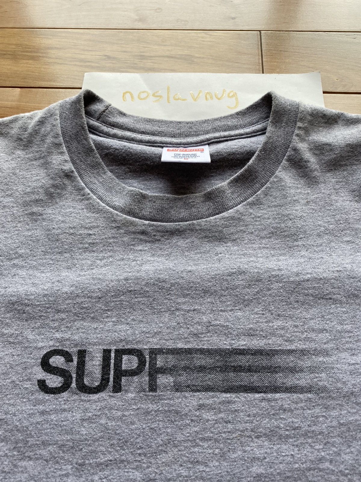 Supreme Supreme Motion Logo Tee Grey Size M | Grailed