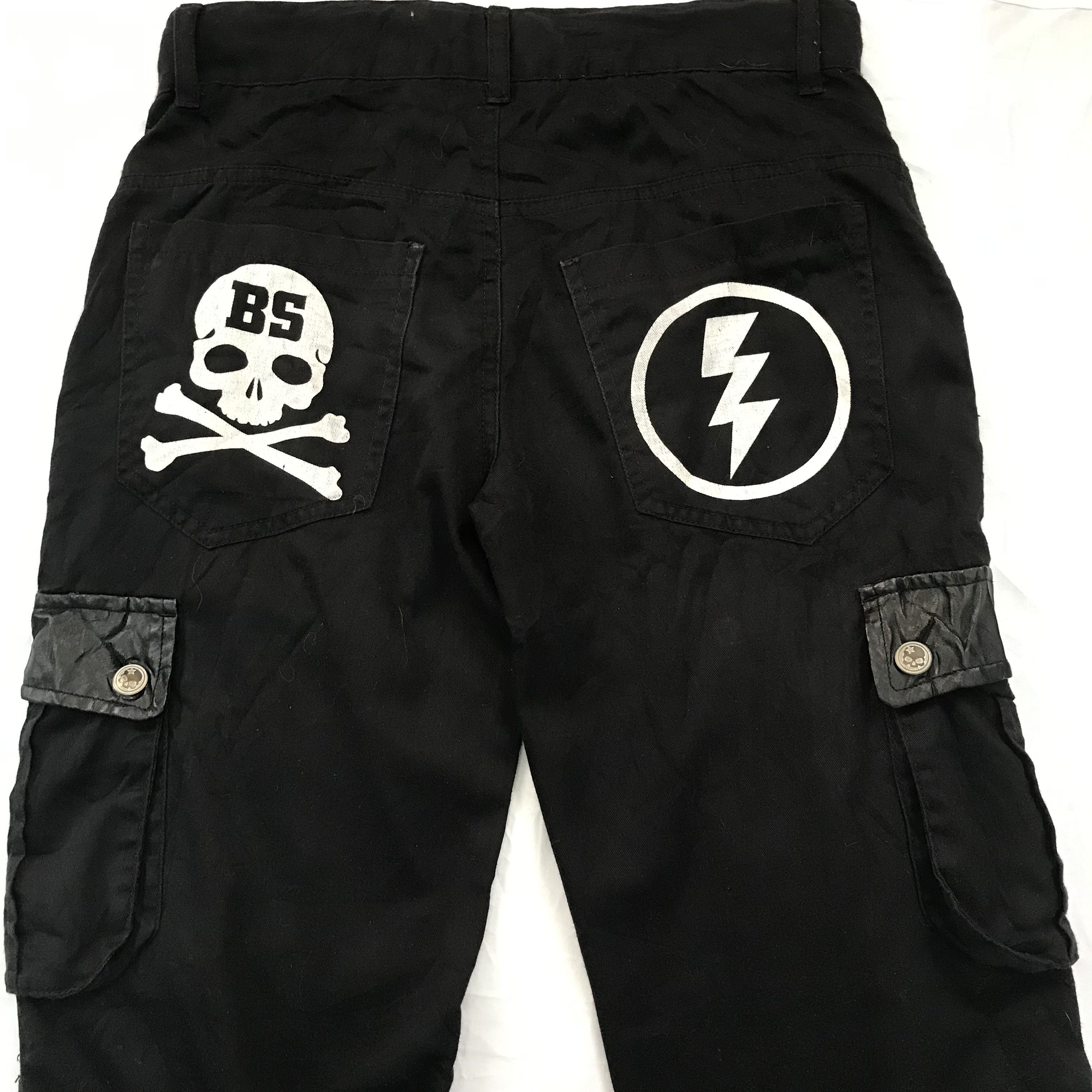 Japanese Brand × Tsumori Chisato 🔥NEEDGONETODAY🔥BATSU Studios Skull Multi pocket Cargopant Size US 29 - 7 Thumbnail