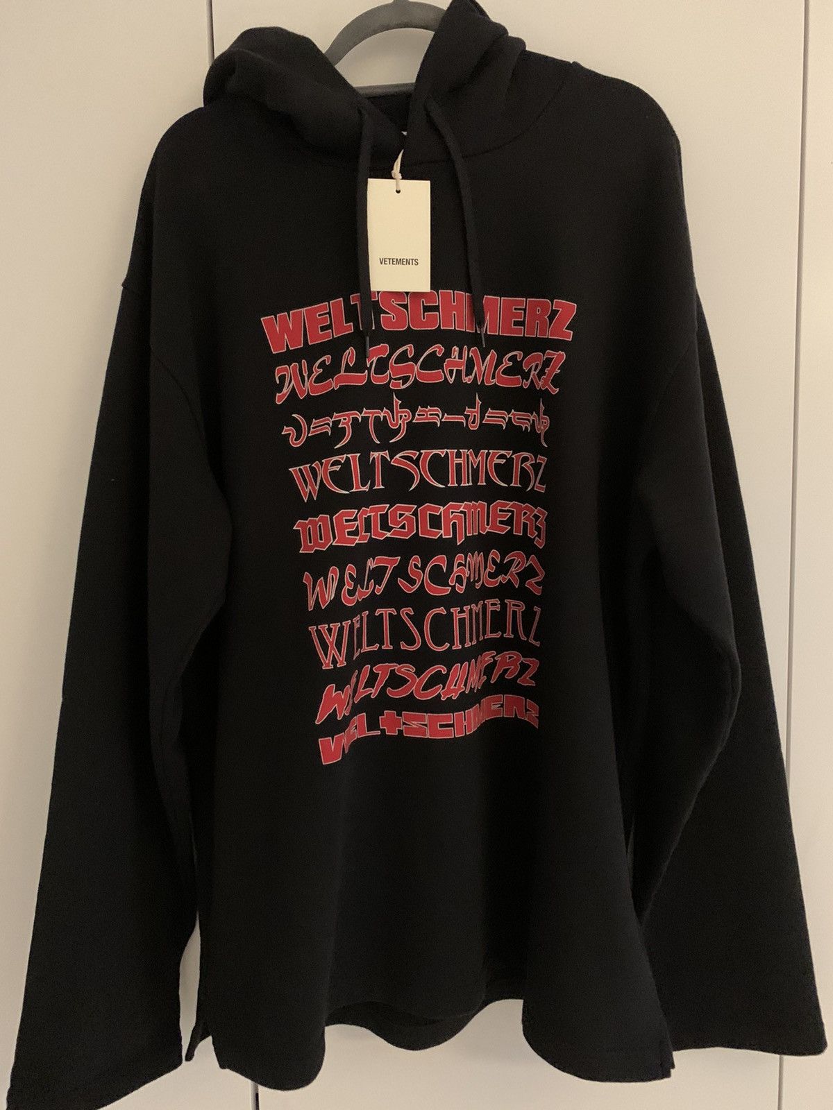 Vetements weltschmerz outlet hoodie