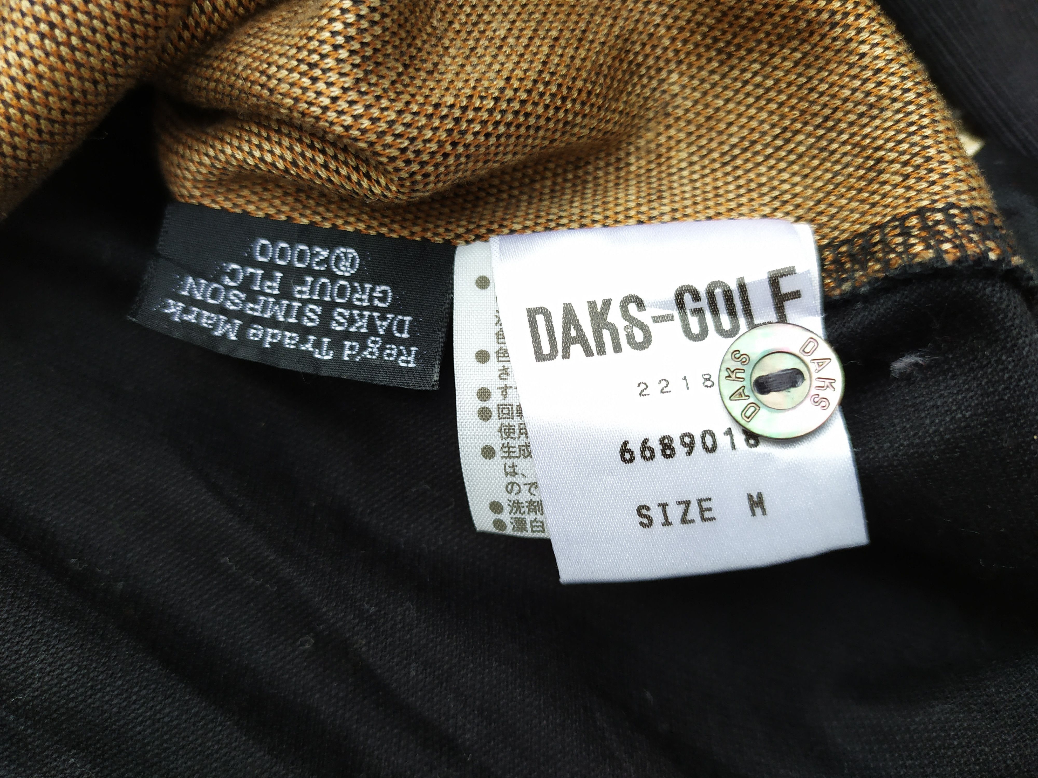 DAKS DAKS London Nova Check Long Sleeve Polo Shirt Size US M / EU 48-50 / 2 - 6 Thumbnail