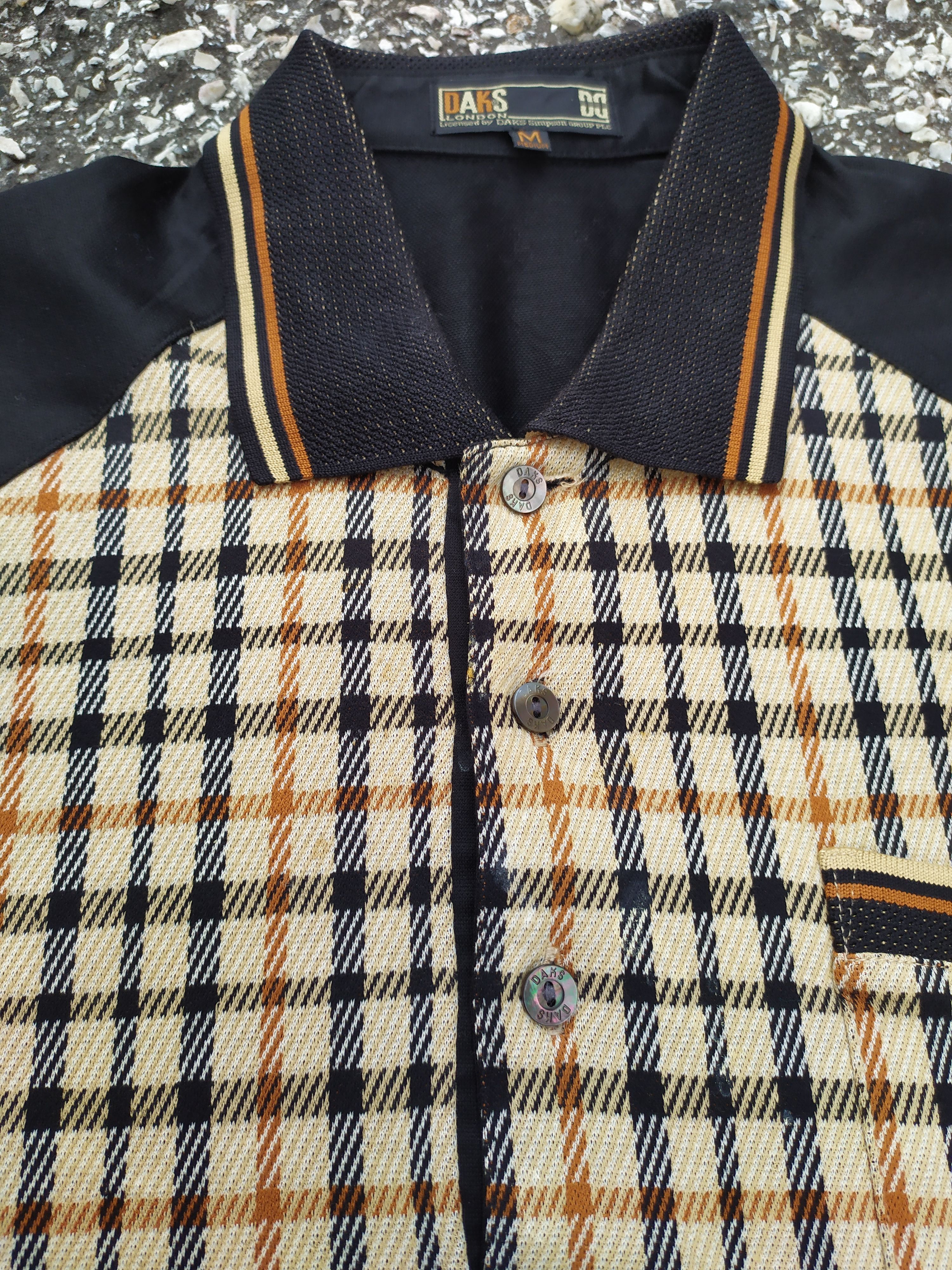 DAKS DAKS London Nova Check Long Sleeve Polo Shirt Size US M / EU 48-50 / 2 - 3 Thumbnail
