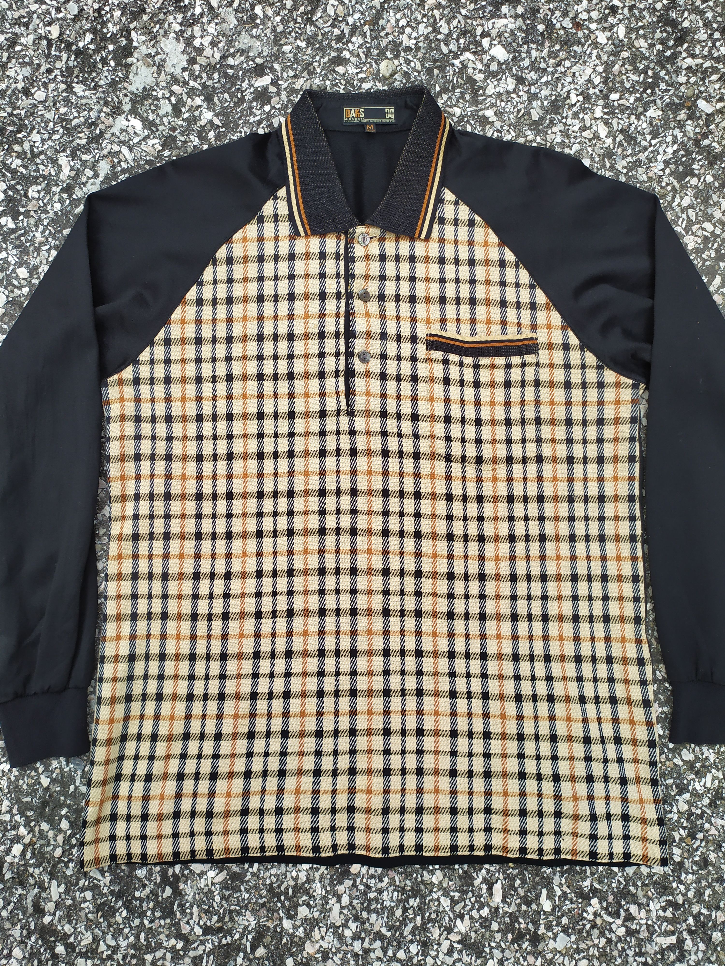 DAKS DAKS London Nova Check Long Sleeve Polo Shirt Size US M / EU 48-50 / 2 - 1 Thumbnail