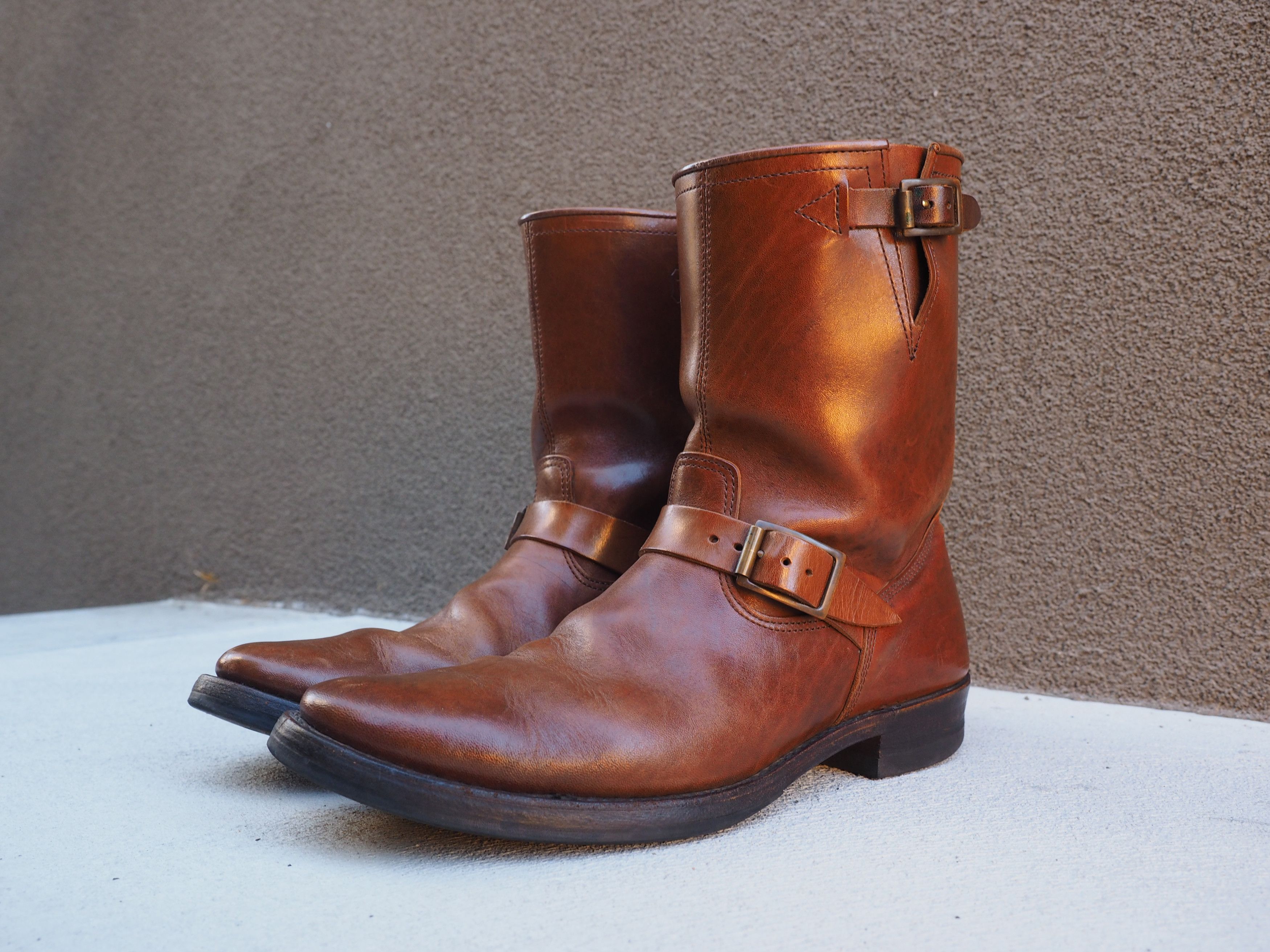 Old Joe Old Joe Horsehide Engineer Boots | Grailed