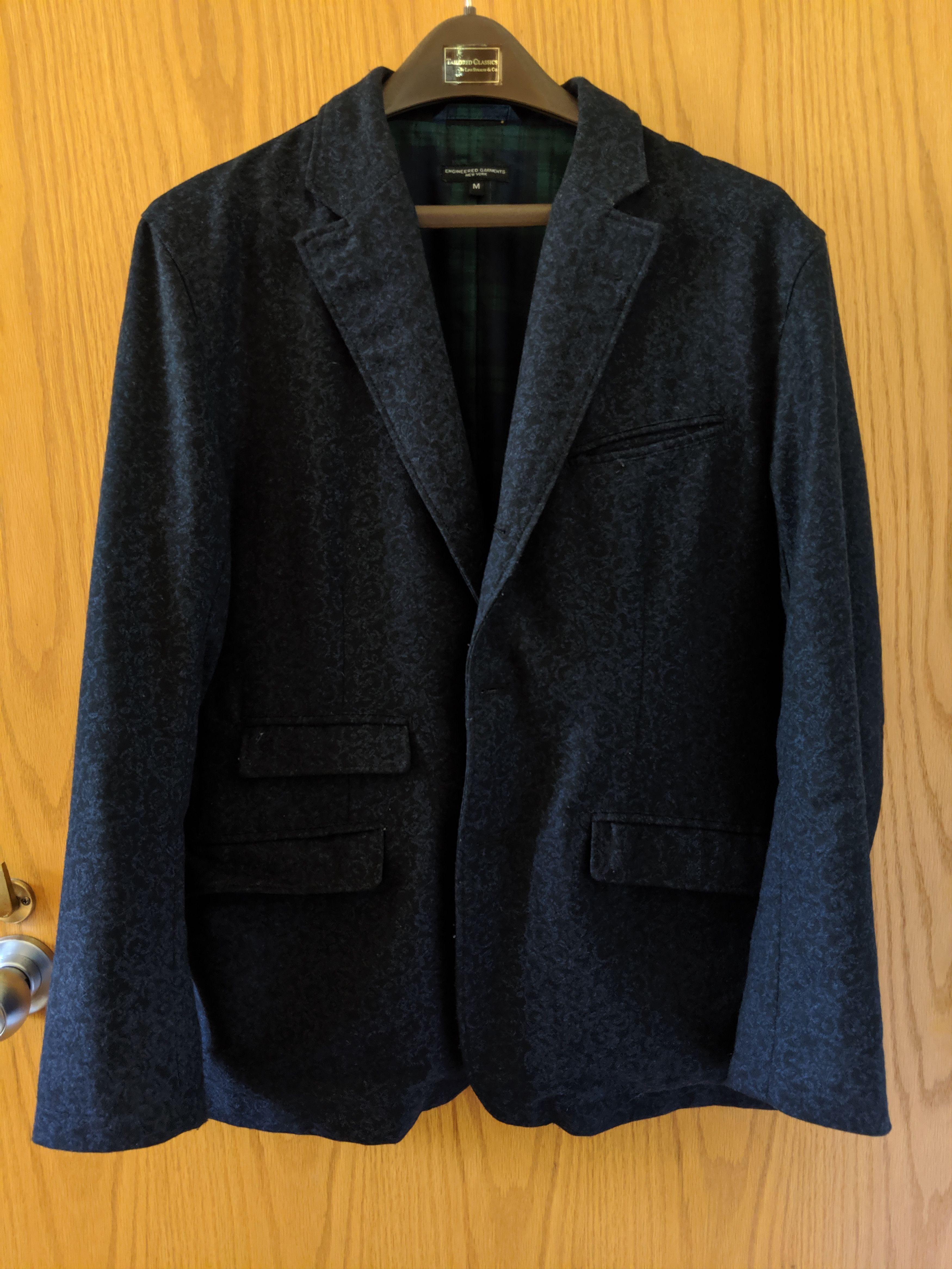 Engineered Garments Engineered Garments Andover Navy and Black Size 38R - 2 Thumbnail