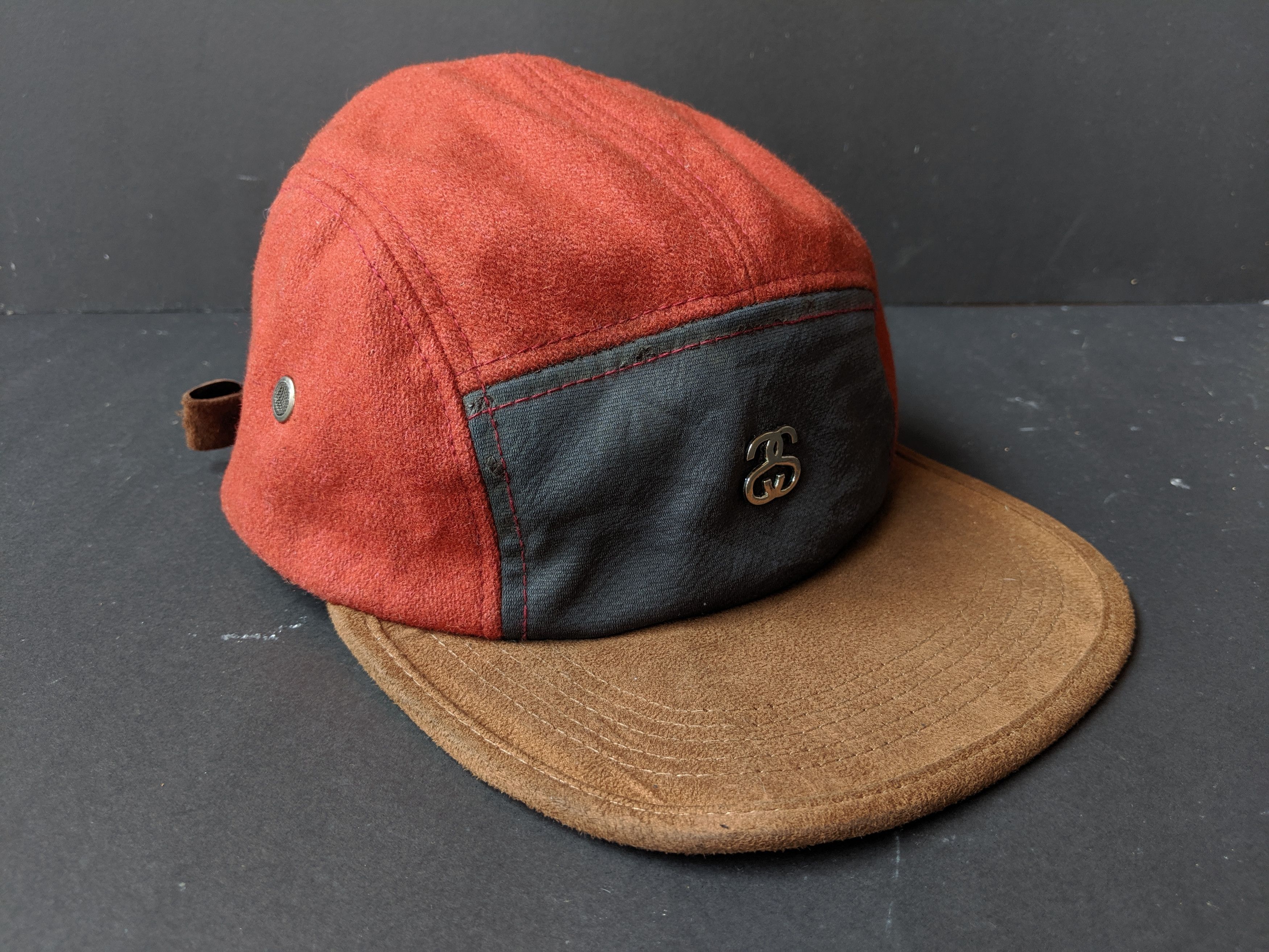 Stussy Streetwear stussy 5panel cap two tones color iron logo Size ONE SIZE - 1 Thumbnail
