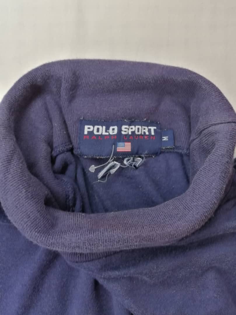 Polo Ralph Lauren 90s Vintage Polo Sport Long Sleeve Spellout turtle neck Size US L / EU 52-54 / 3 - 6 Thumbnail