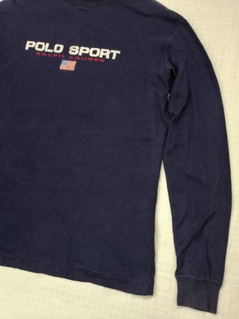 Polo Ralph Lauren 90s Vintage Polo Sport Long Sleeve Spellout turtle neck Size US L / EU 52-54 / 3 - 5 Thumbnail