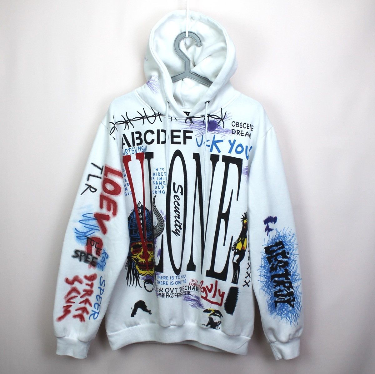 Graffiti hotsell vlone hoodie