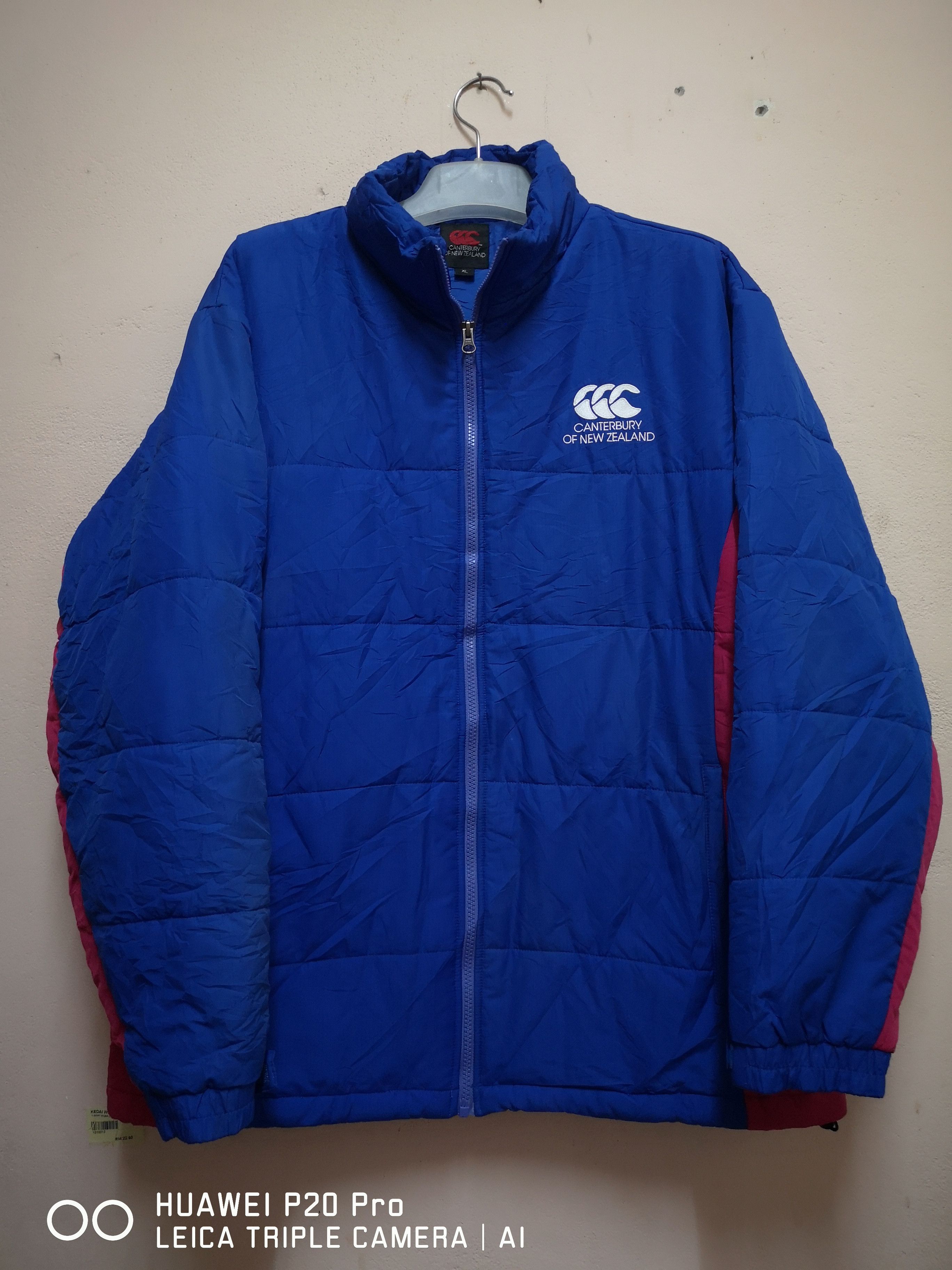 CANTERBURY outlet OF NEW ZEALAND RUGBY QUILTED PUFFER HOODED JACKET SZ XXL