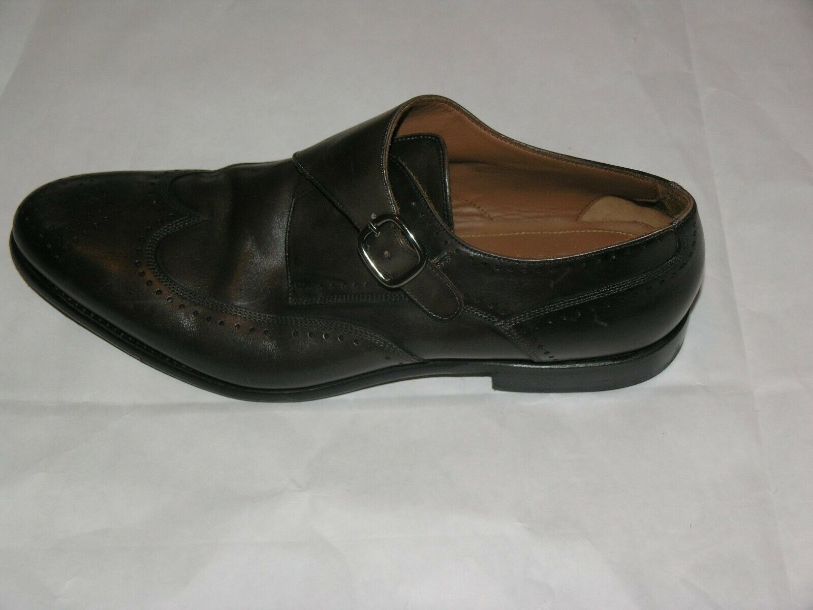 Adalardo Goodyear Dark Chestnut Monk Strap Wingtip Size 12 Menswear